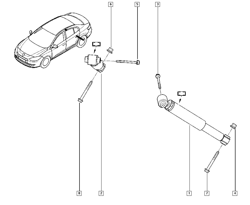 RENAULT 56 21 006 64R - Амортизатор autozip.com.ua