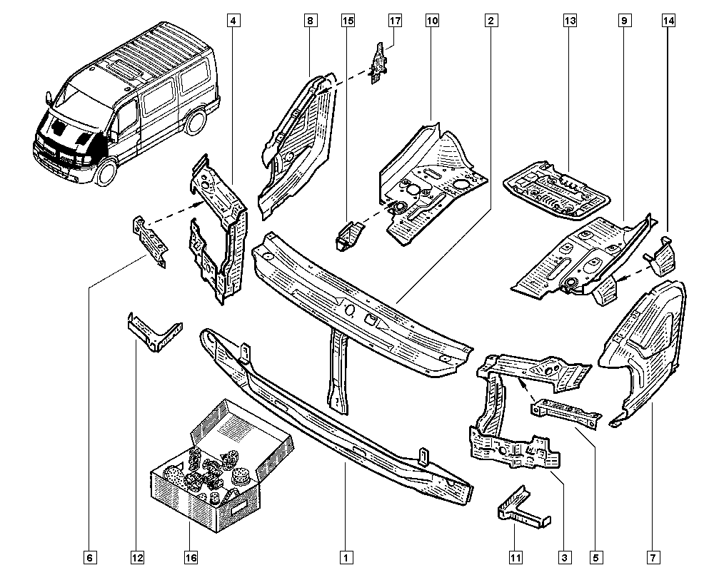 RENAULT 7751688433 - Кріплення фари autozip.com.ua