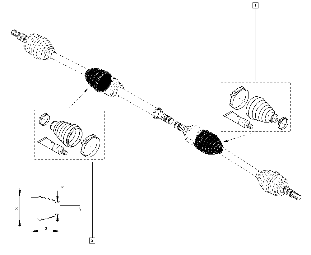 RENAULT 77 01 209 613 - Пильник, приводний вал autozip.com.ua