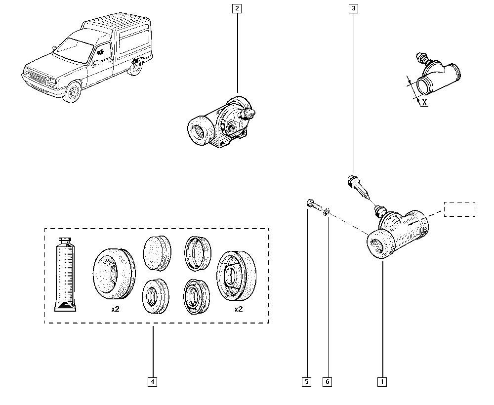 RENAULT TRUCKS 77 01 034 119 - Колісний гальмівний циліндр autozip.com.ua