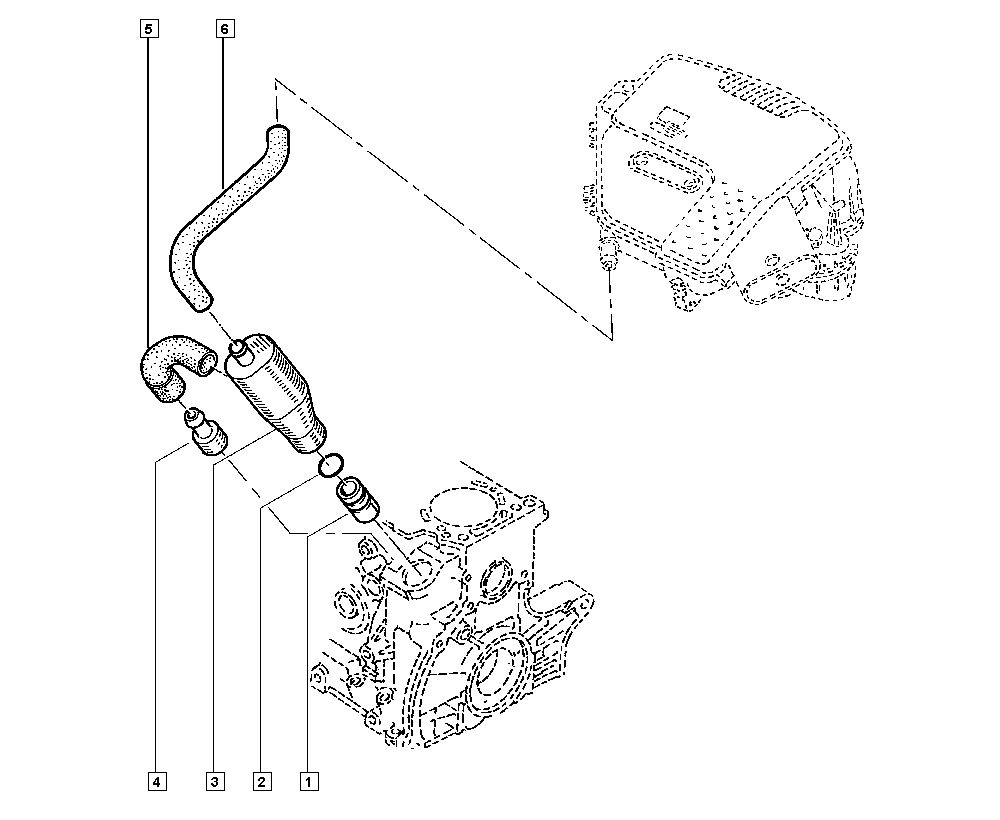 RENAULT 7700874589 - Клапан, відведення повітря з картера autozip.com.ua