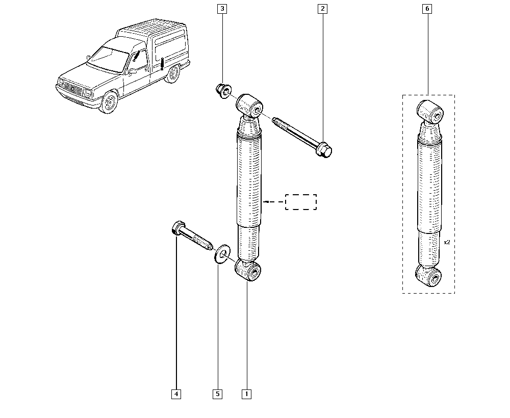 RENAULT 562104871R - Амортизатор autozip.com.ua