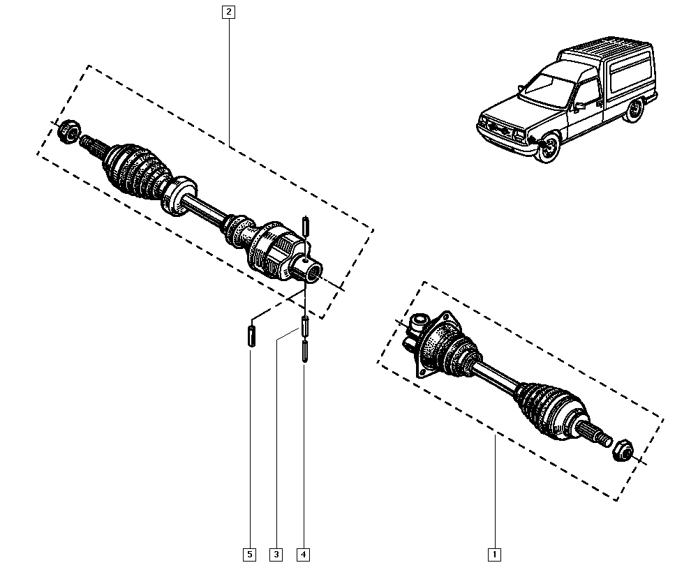 OM 7701351194 - Приводний вал autozip.com.ua