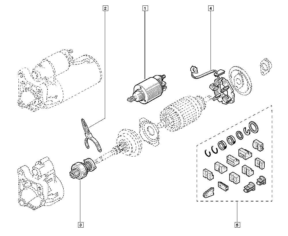 RENAULT 77 01 052 617 - Тягове реле, стартер autozip.com.ua