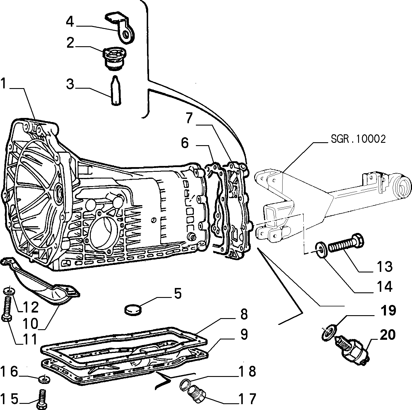 FIAT 60573441 - Різьбова пробка, масляний піддон autozip.com.ua