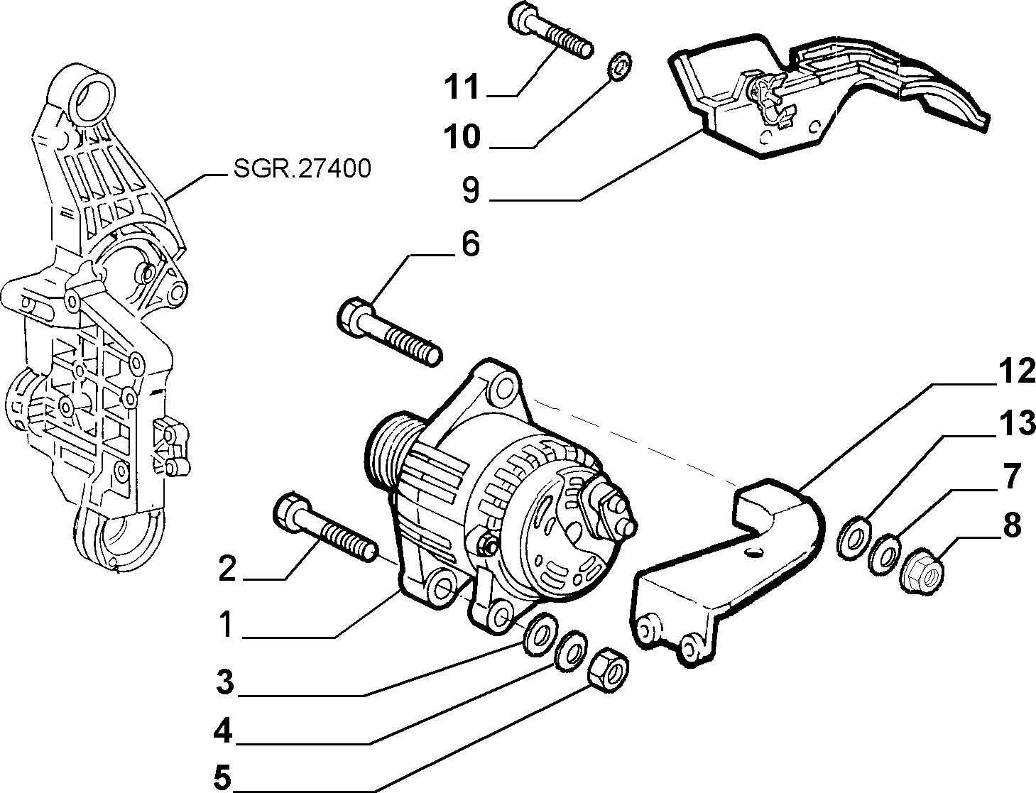 FIAT 46769369 - Генератор autozip.com.ua