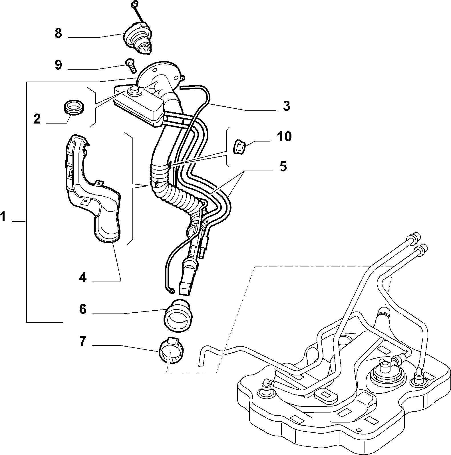 Abarth 46746613 - Кришка, паливної бак autozip.com.ua