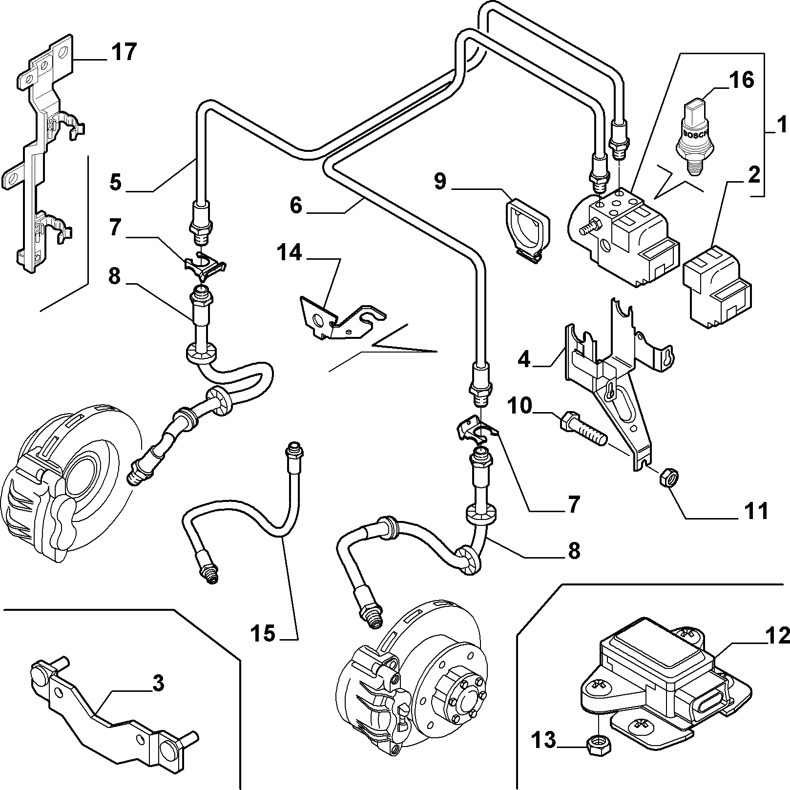 FIAT 71716575 - Комплект приладу управління autozip.com.ua