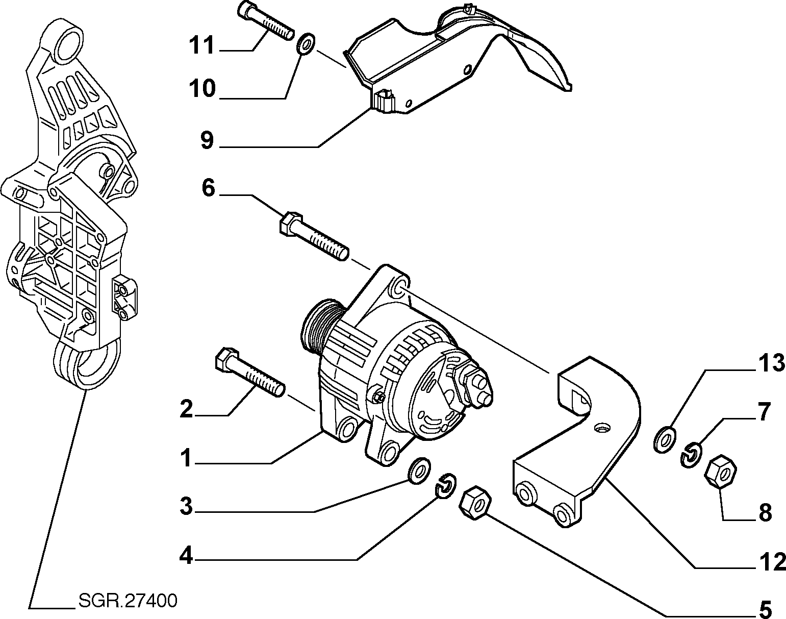 Lancia 46782219 - Генератор autozip.com.ua