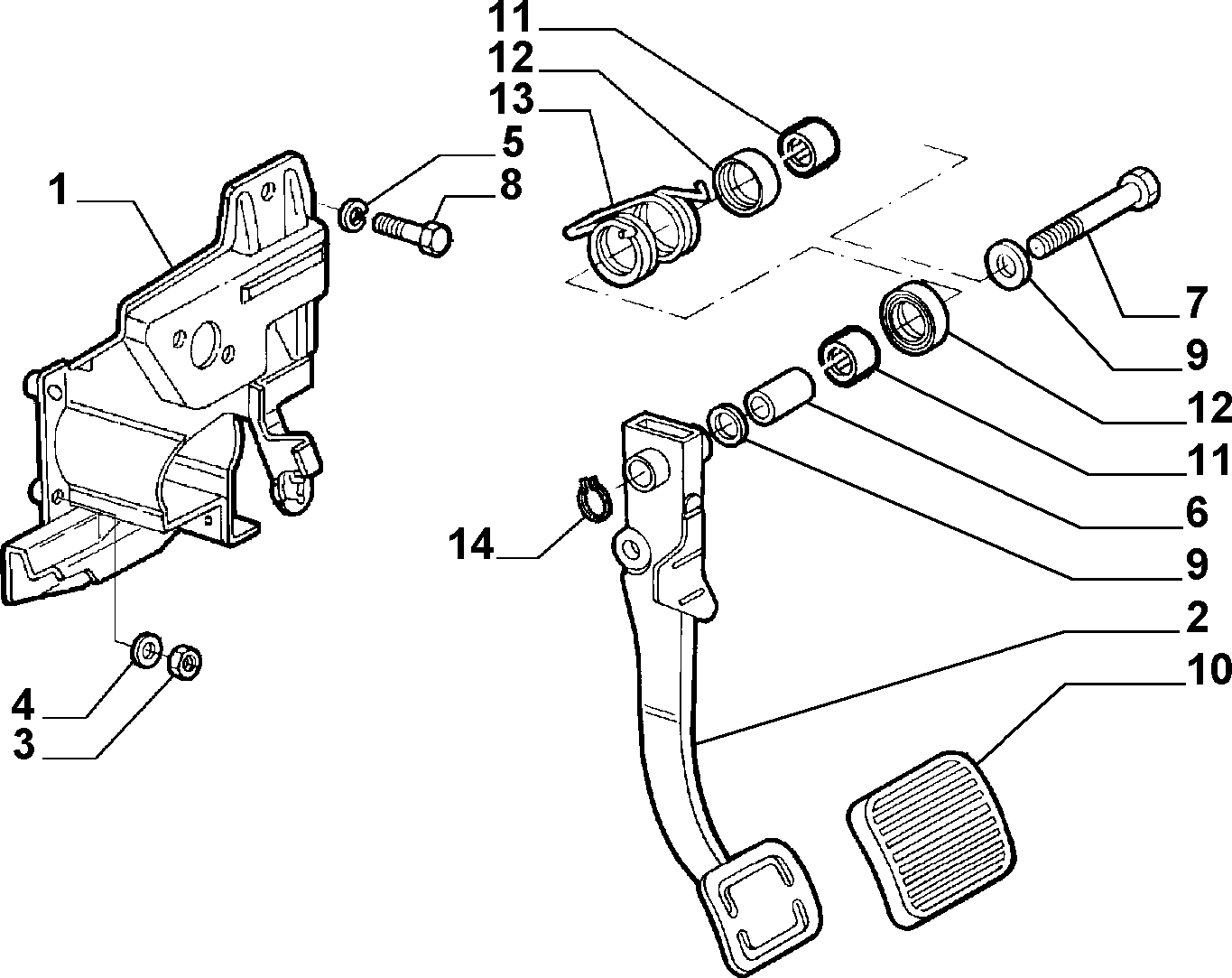 FIAT 10519621 - З'єднувальні елементи, система випуску autozip.com.ua