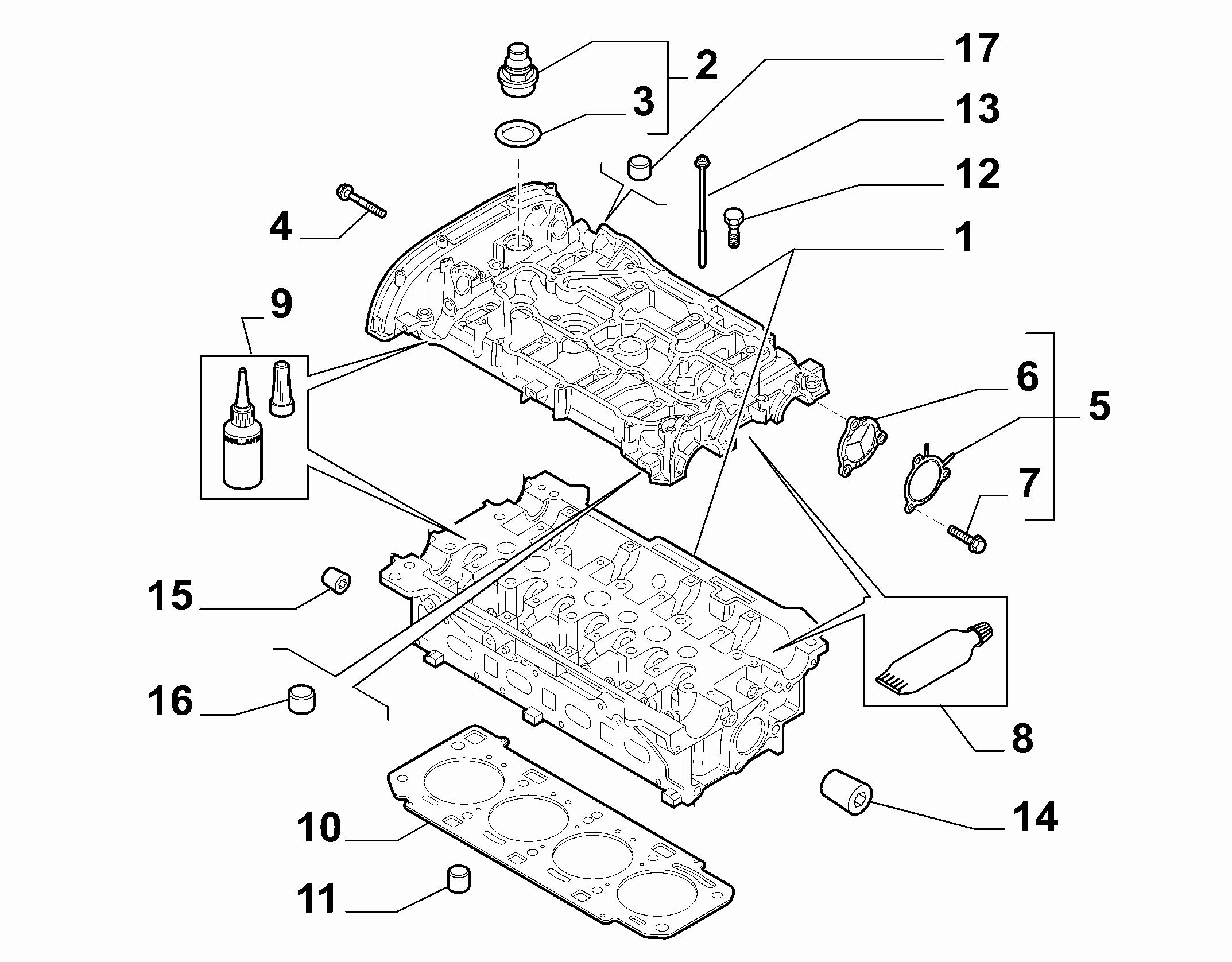 FIAT 71719102 - Прокладка, кришка головки циліндра autozip.com.ua