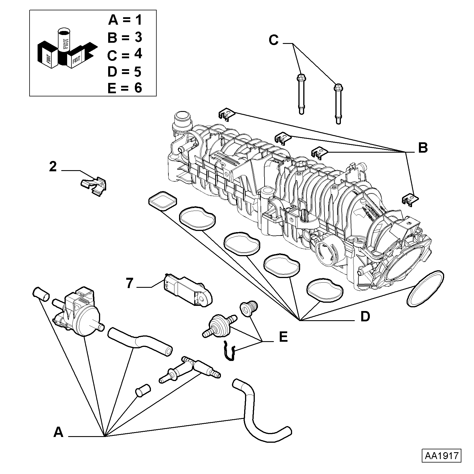 Maserati 55 21 92 95 - Датчик, тиск у впускний трубі autozip.com.ua