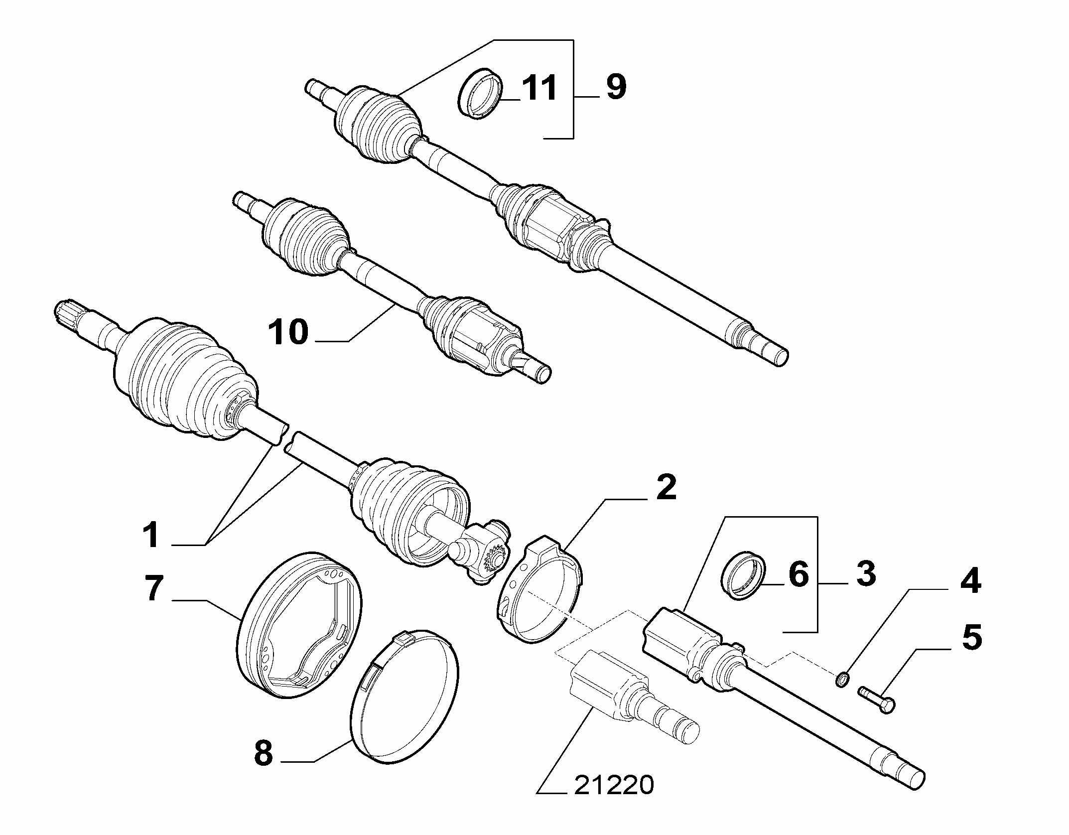 Alfa Romeo 51806992 - Приводний вал autozip.com.ua