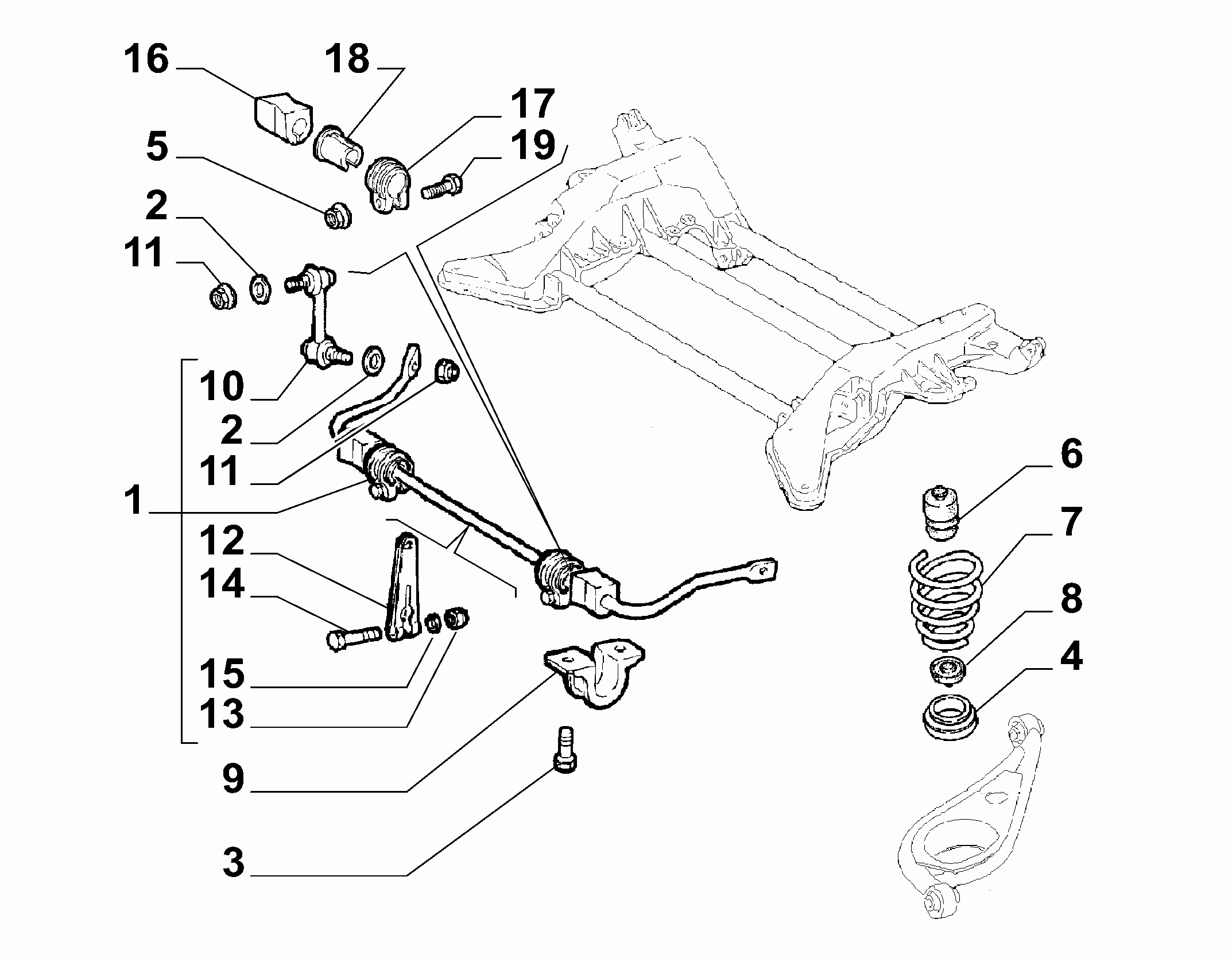 Lancia 60612435 - Тяга / стійка, стабілізатор autozip.com.ua