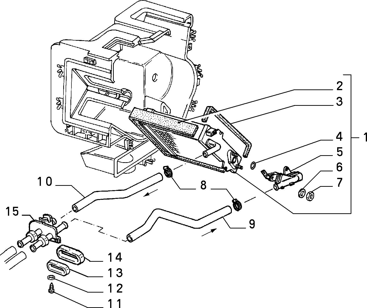 FIAT 7754068 - Теплообмінник, опалення салону autozip.com.ua