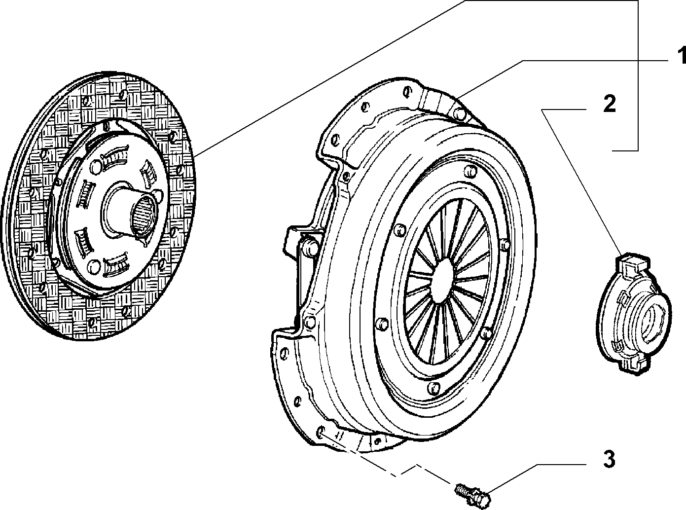 FIAT 71734766 - Комплект зчеплення autozip.com.ua