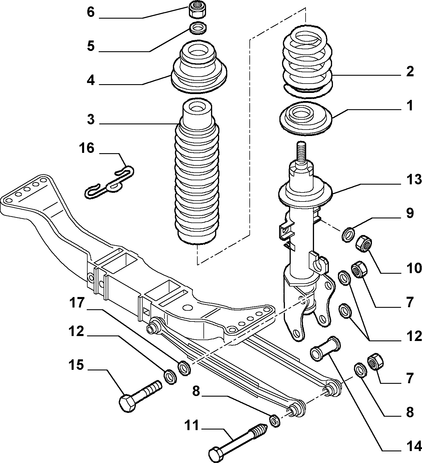 Alfa Romeo 51744013 - Амортизатор autozip.com.ua