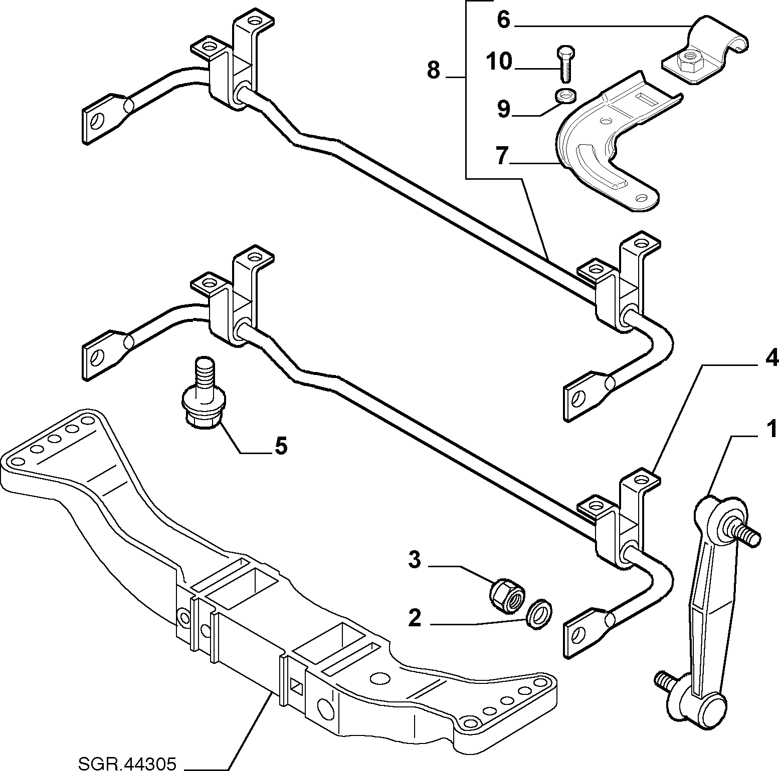 Alfa Romeo 606 56 522* - Втулка, стабілізатор autozip.com.ua