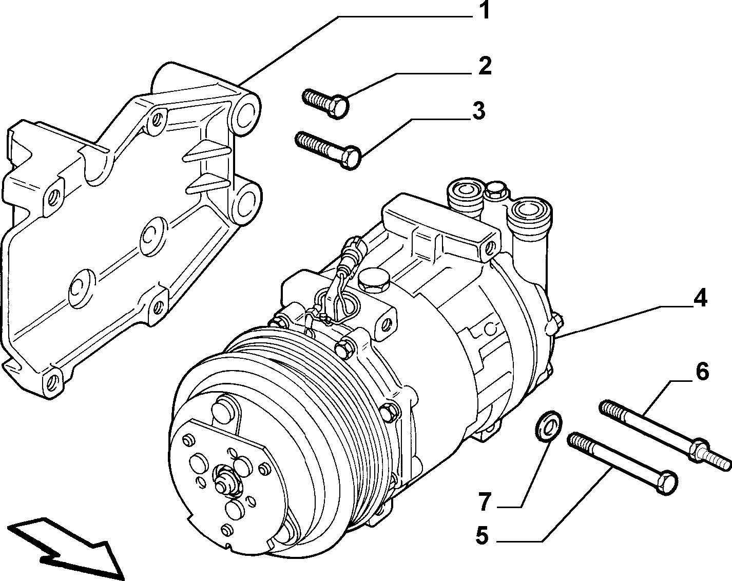 Lancia 60653652 - Компресор, кондиціонер autozip.com.ua