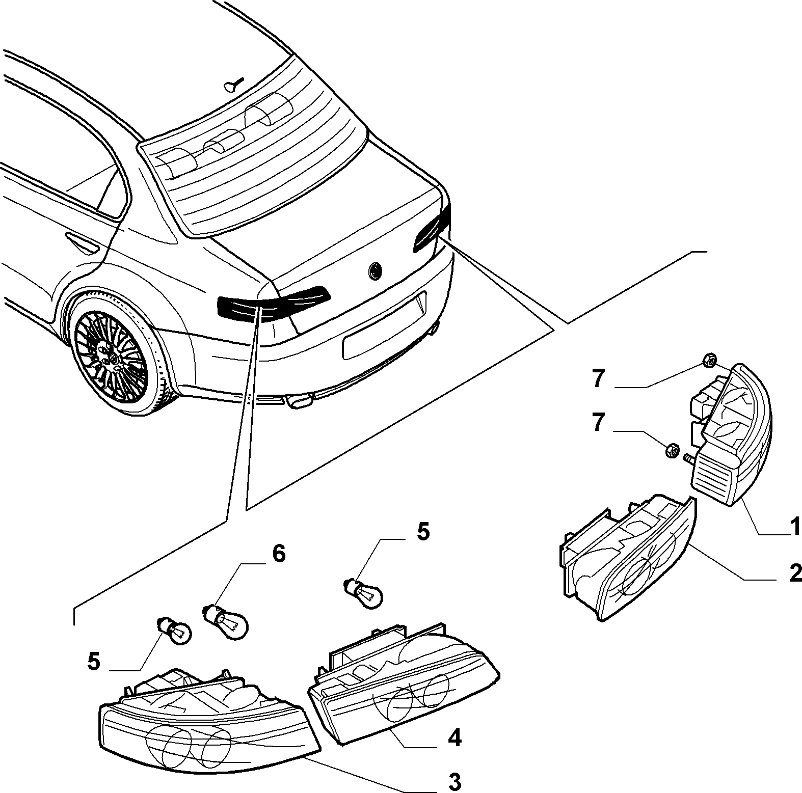 Alfa Romeo 50504819 - Задній ліхтар autozip.com.ua