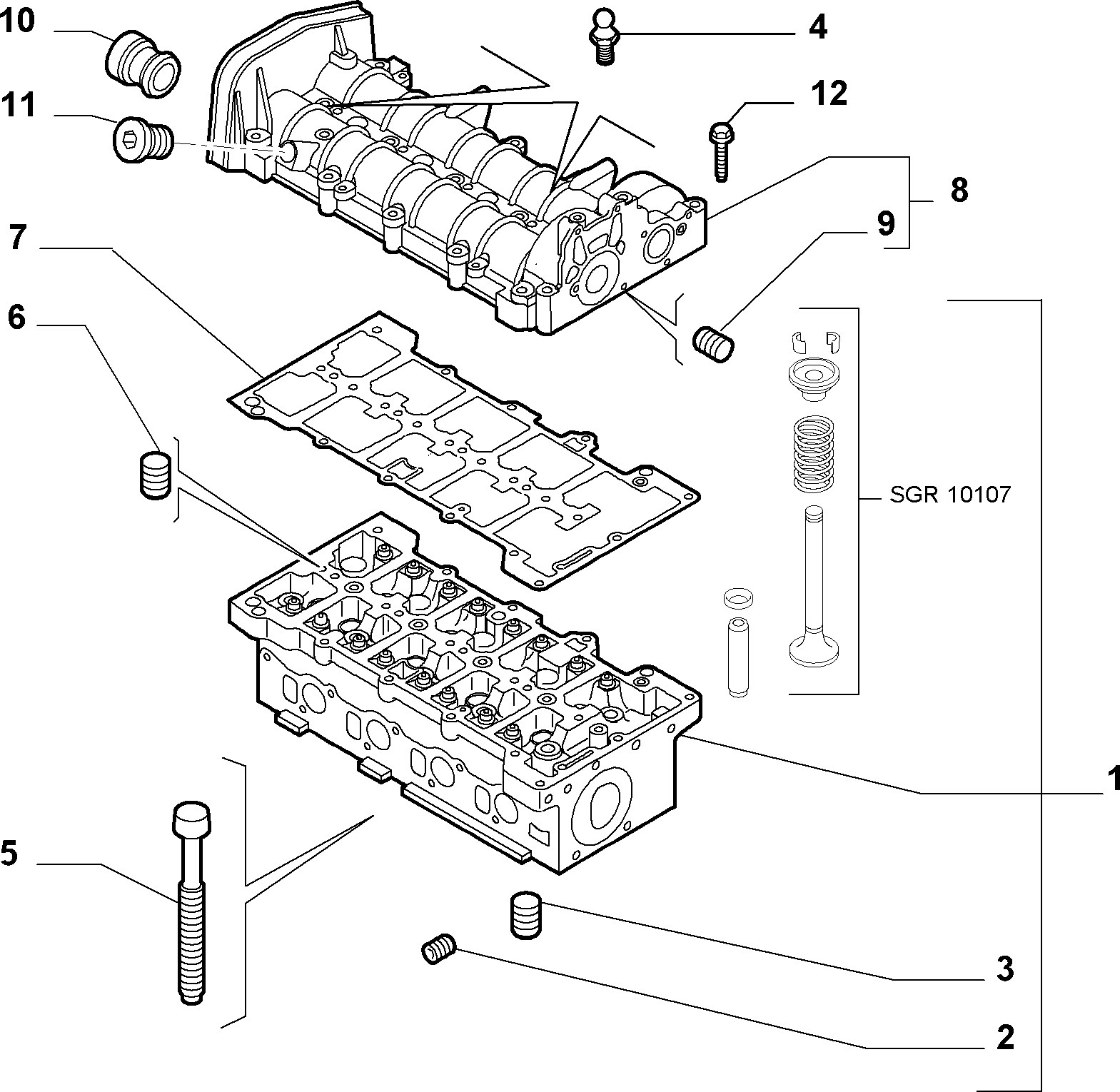 Alfa Romeo 46814174 - Прокладка, кришка головки циліндра autozip.com.ua