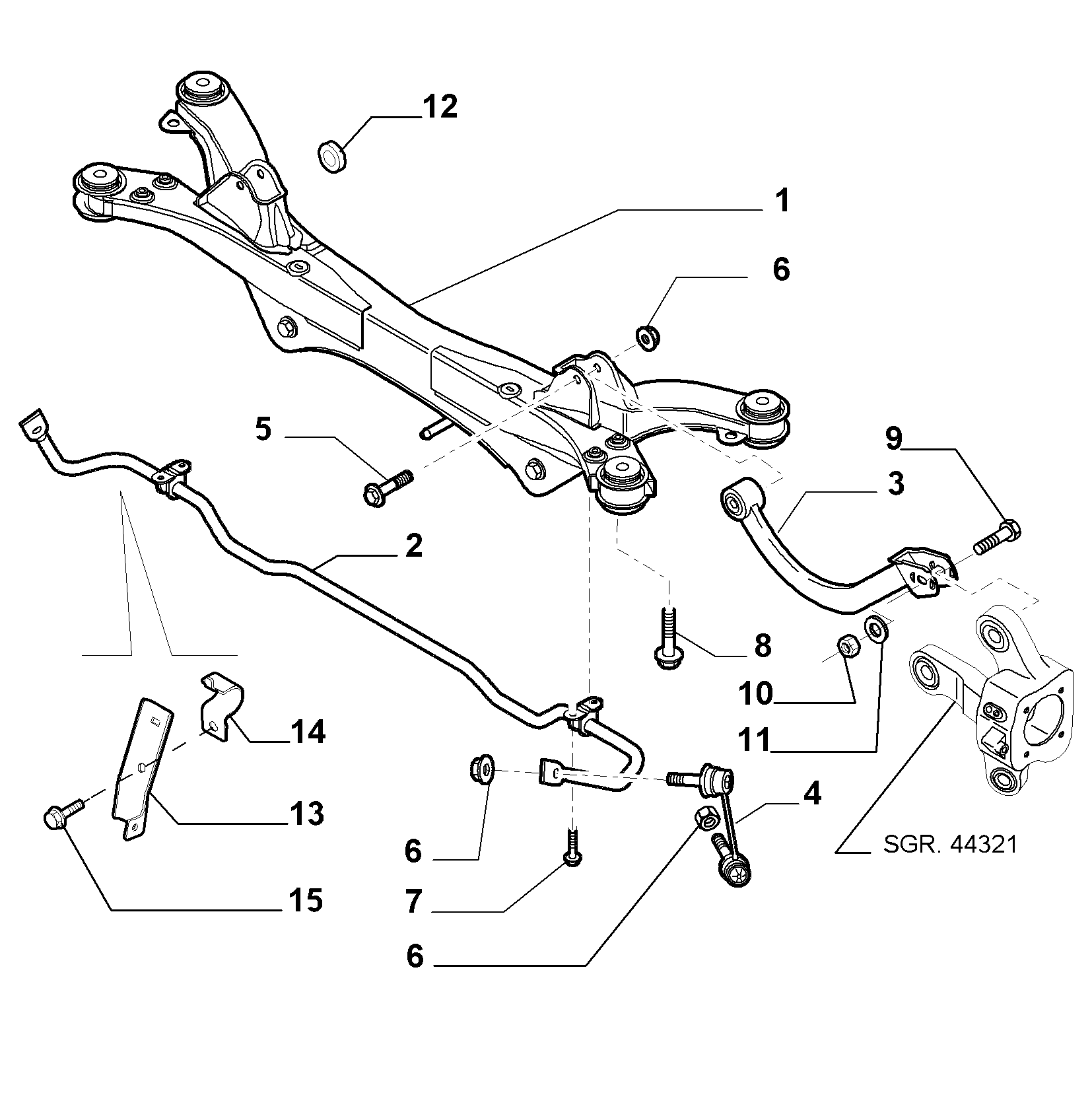 Lancia 51795703 - Тяга / стійка, стабілізатор autozip.com.ua