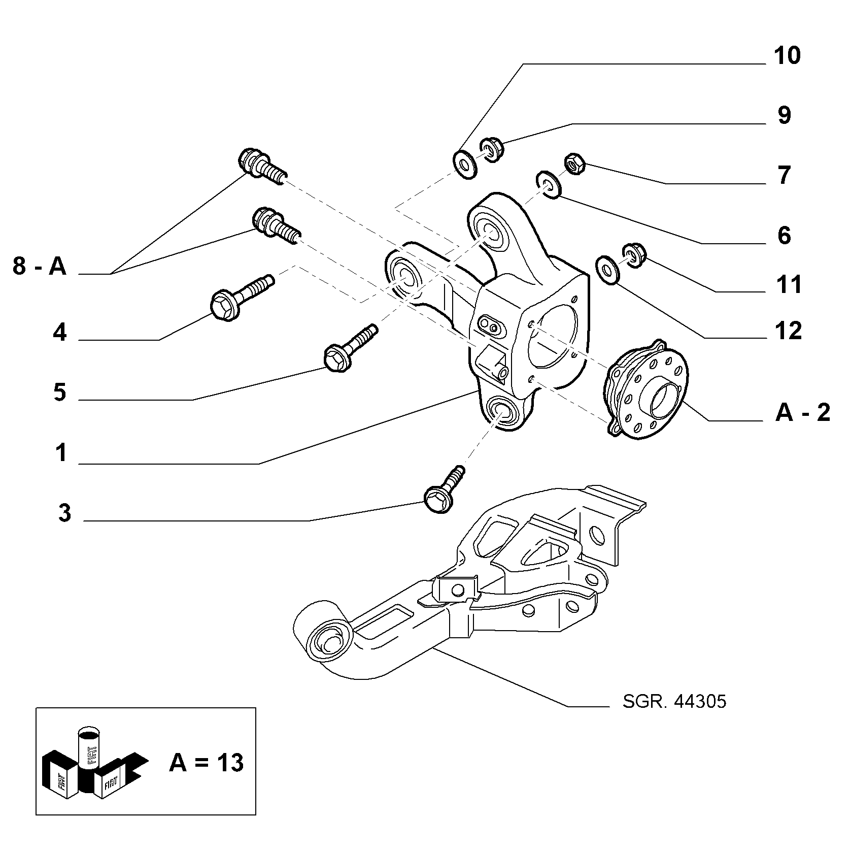 Alfa Romeo 50707556 - Комплект підшипника маточини колеса autozip.com.ua