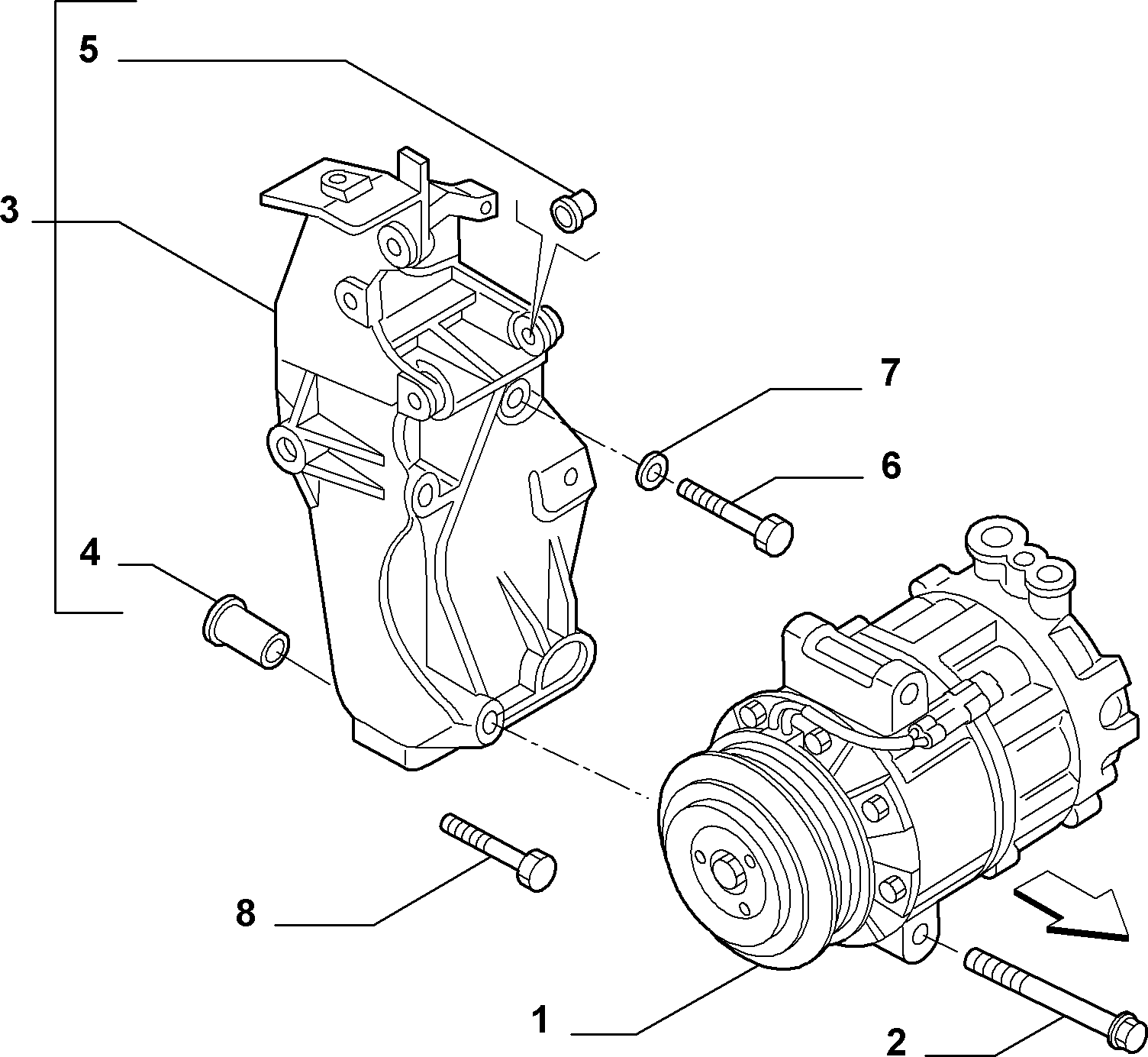 Lancia 50510966 - Компресор, кондиціонер autozip.com.ua