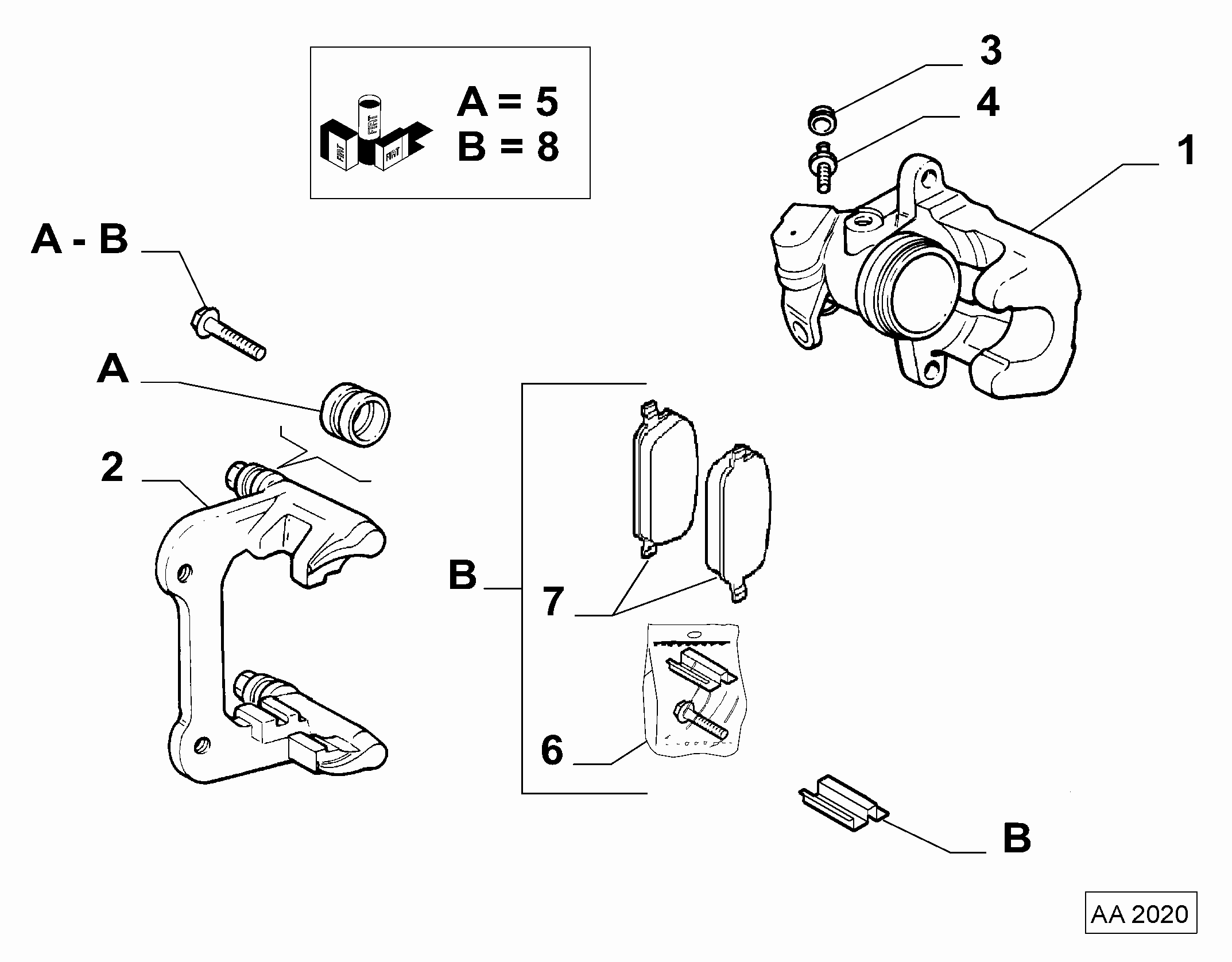 FIAT 77363818 - Гальмівні колодки, дискові гальма autozip.com.ua