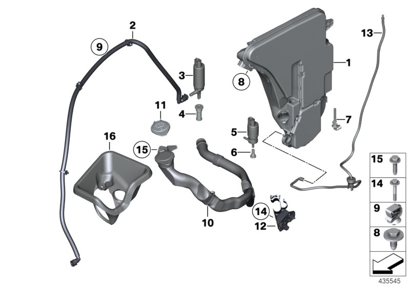 BMW 61 66 7 238 068 - Кришка, резервуар для води autozip.com.ua