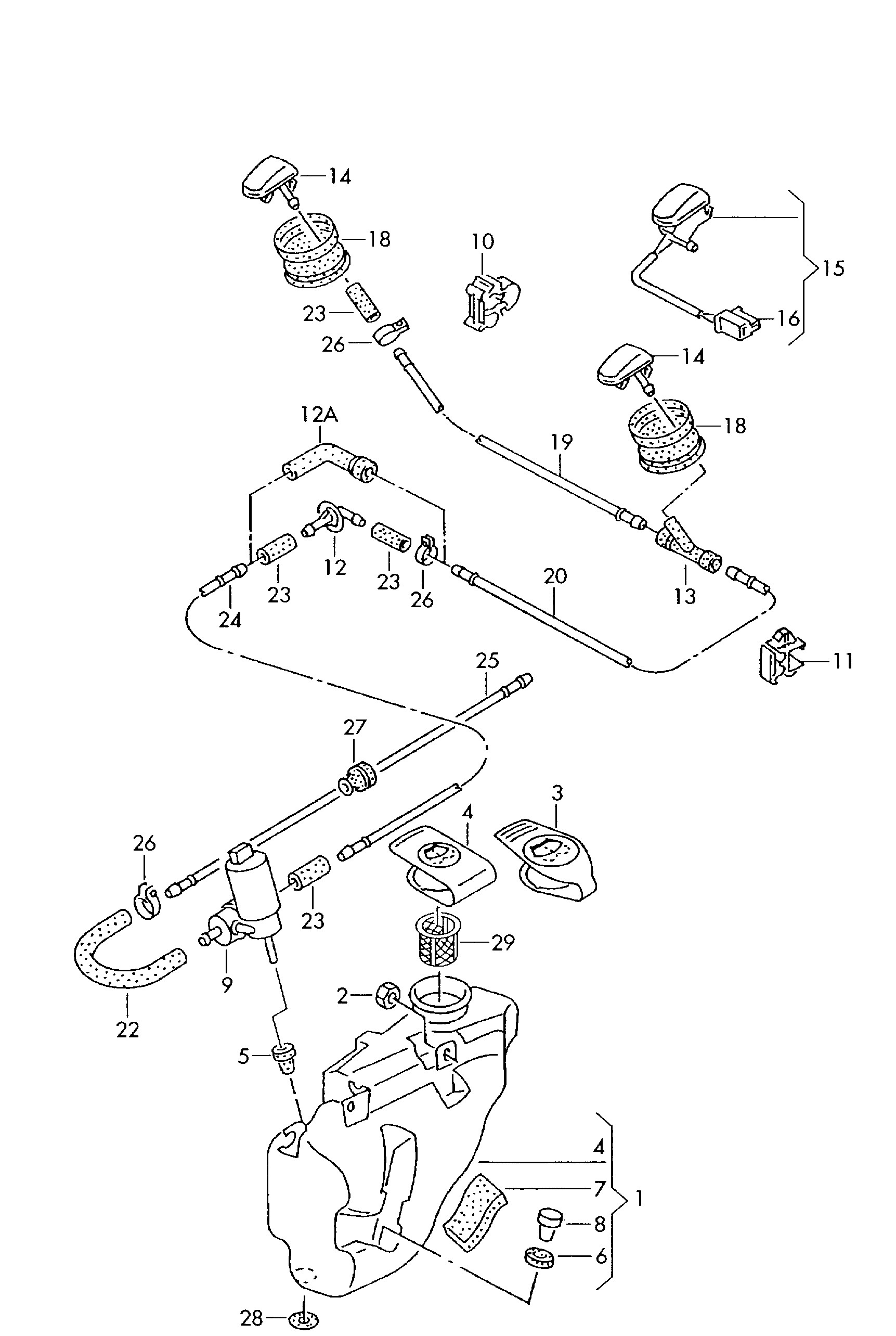 Seat 6K0 955 453 L - Резервуар для води (для чищення) autozip.com.ua