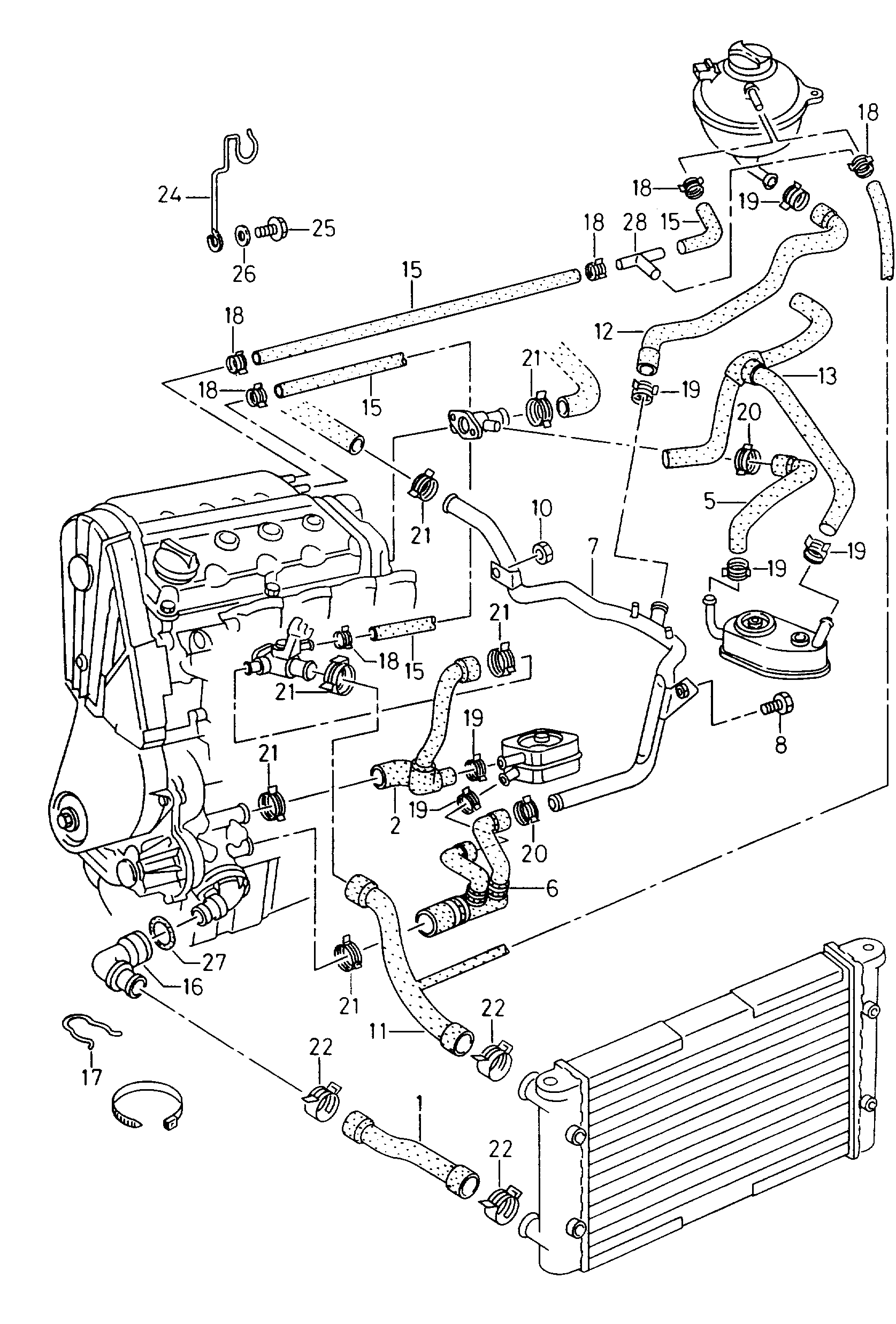 VW 6K0121051H - Шланг радіатора autozip.com.ua