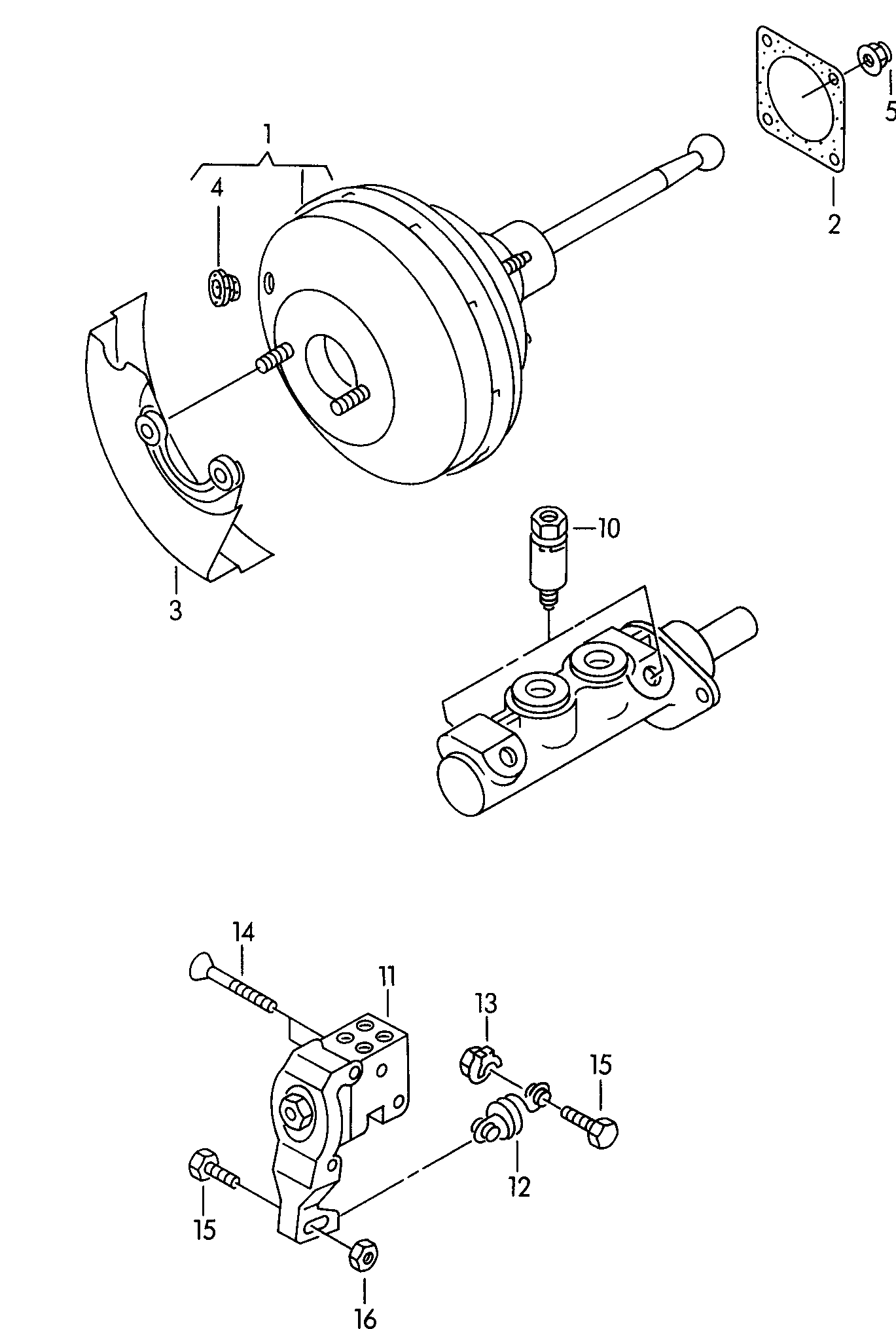 VW/SEAT 6K1612107E - Підсилювач гальмівної системи autozip.com.ua