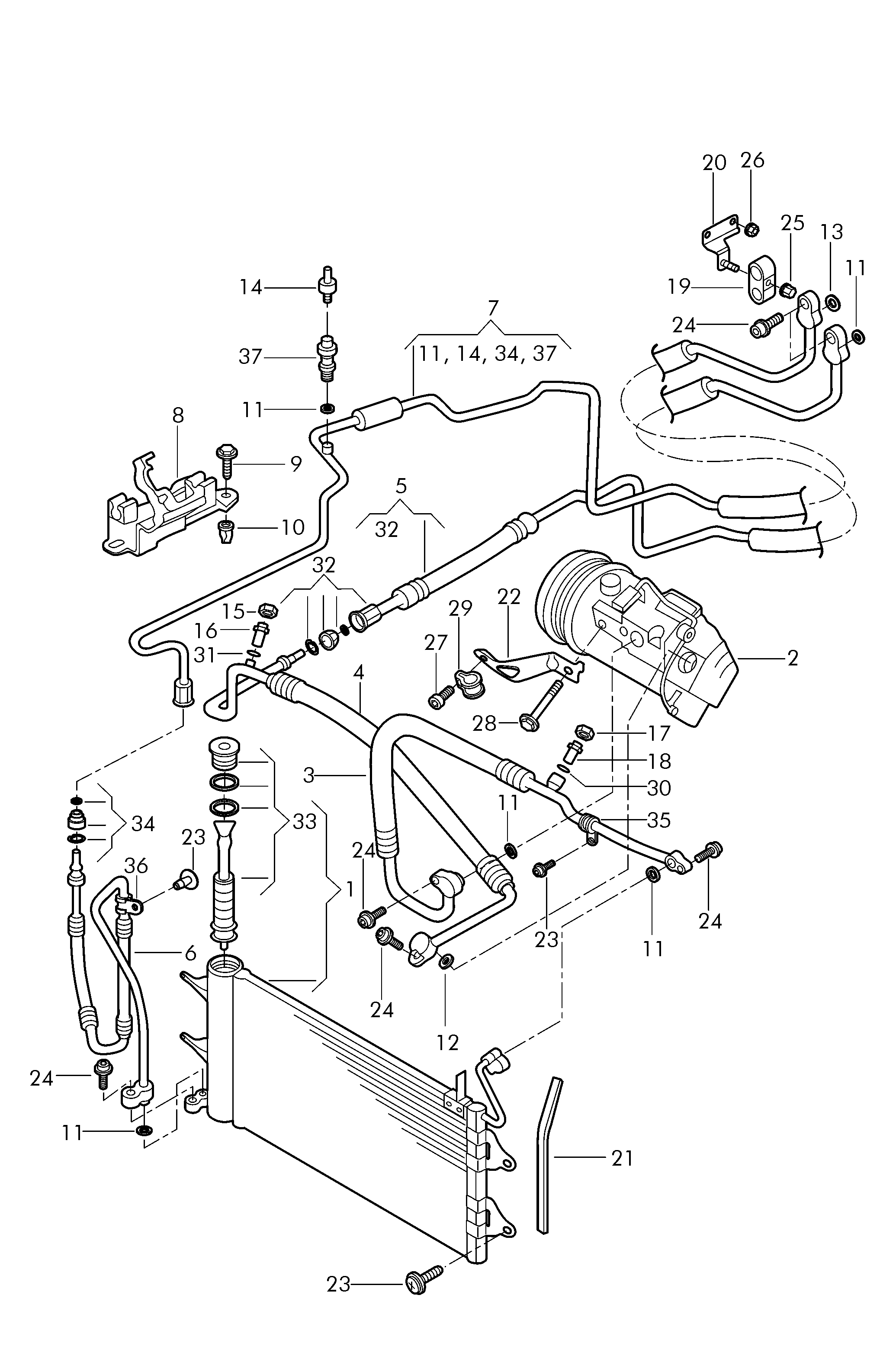 VW 6R0820411D - Конденсатор, кондиціонер autozip.com.ua