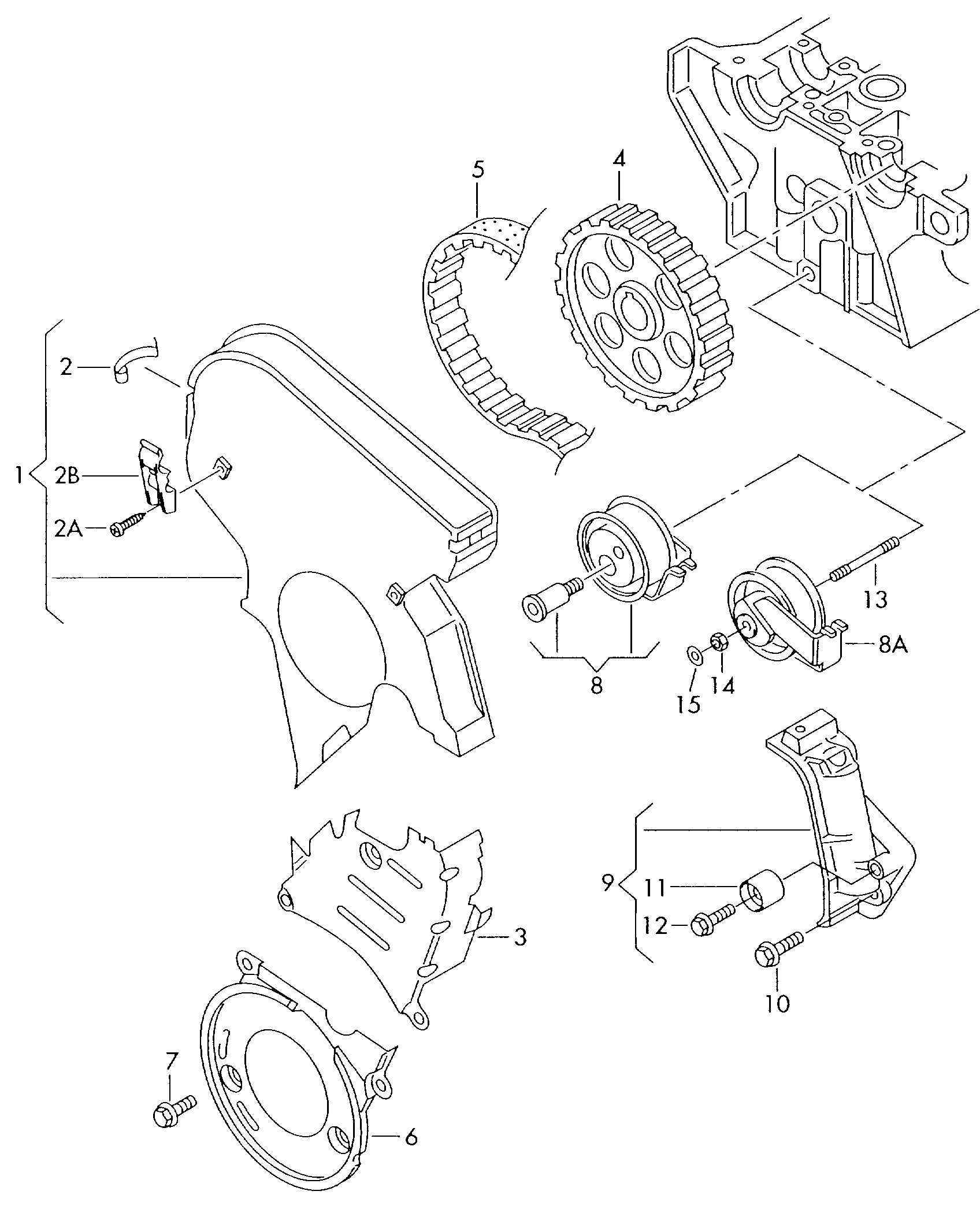 Seat 06B 109 243 F - Натяжна ролик, ремінь ГРМ autozip.com.ua