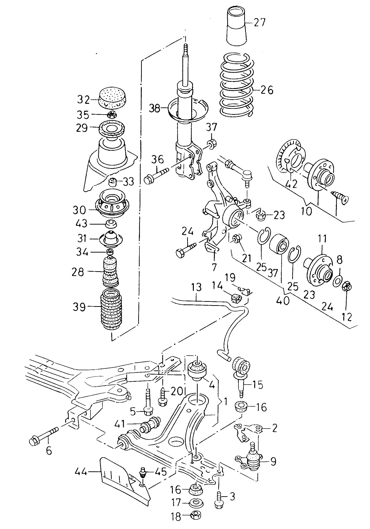 VAG N  10207804 - Болт кріплення, важіль autozip.com.ua