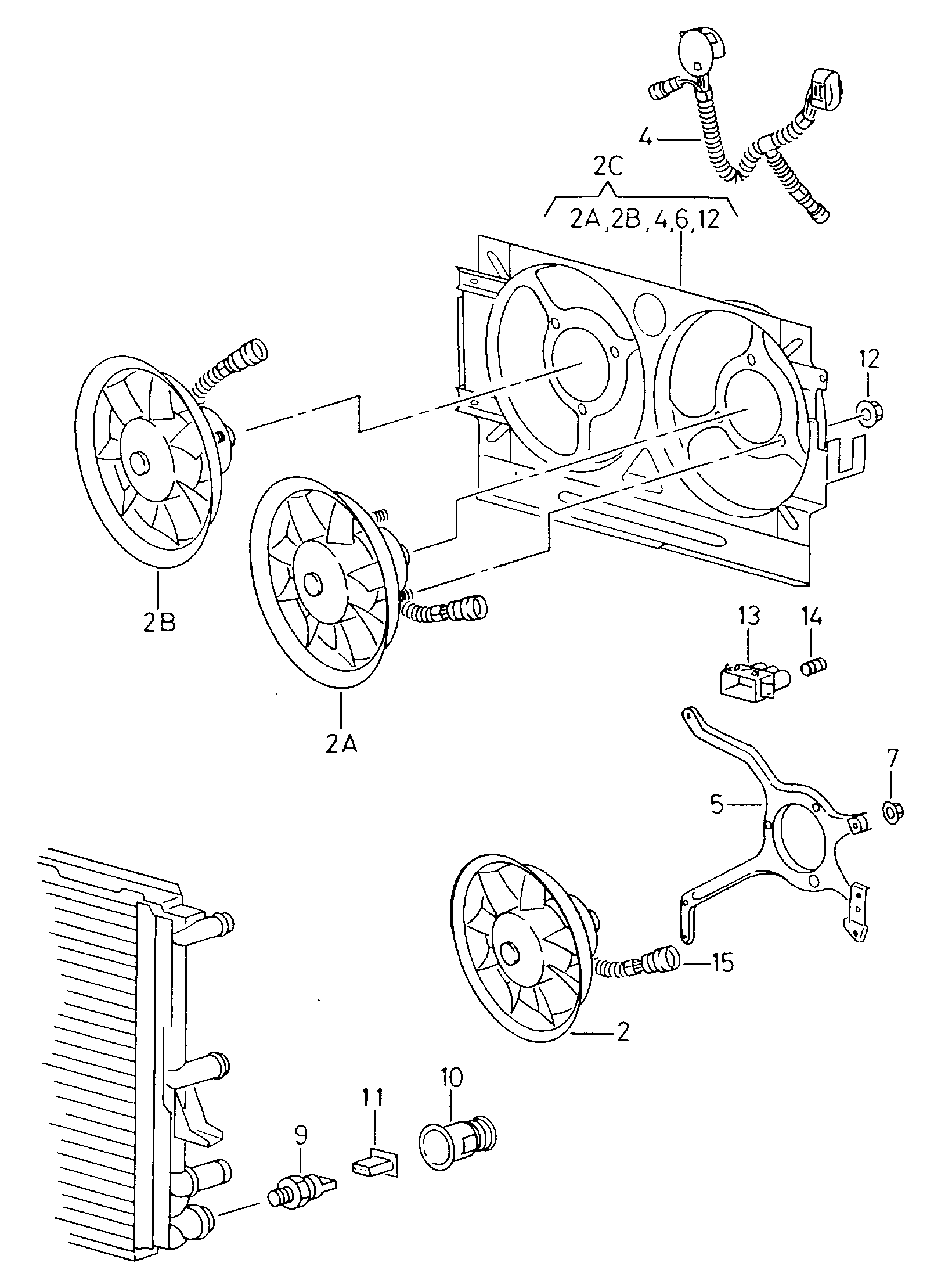 VW 6K0 959 455 K - Вентилятор, охолодження двигуна autozip.com.ua