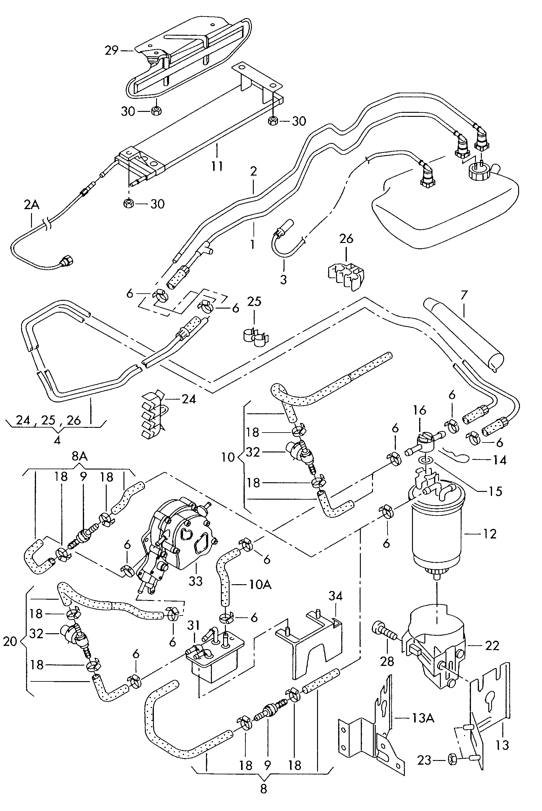 Seat 7M0 127 401 A - Паливний фільтр autozip.com.ua