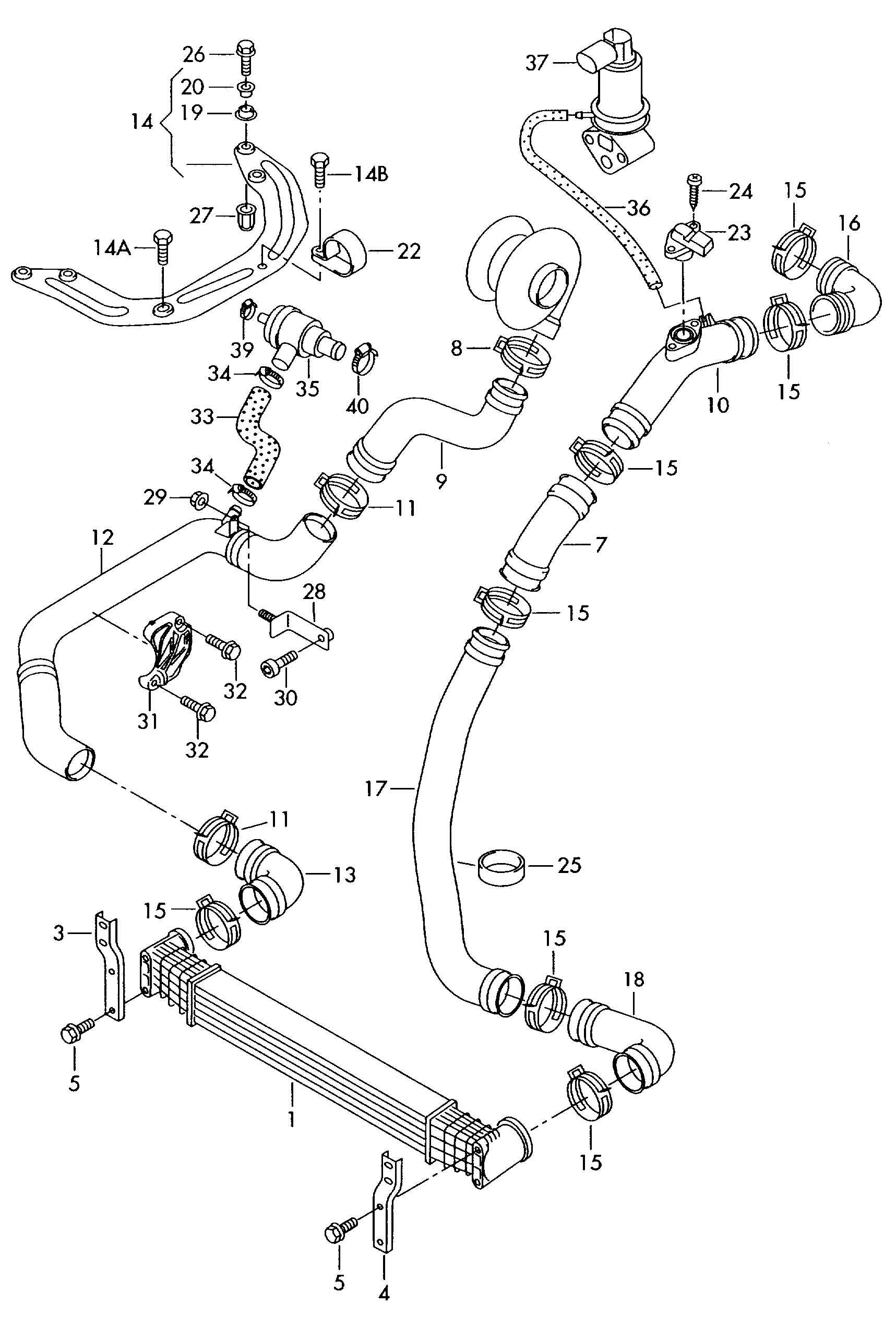 Seat 06A 131 501 N - Клапан повернення ОГ autozip.com.ua