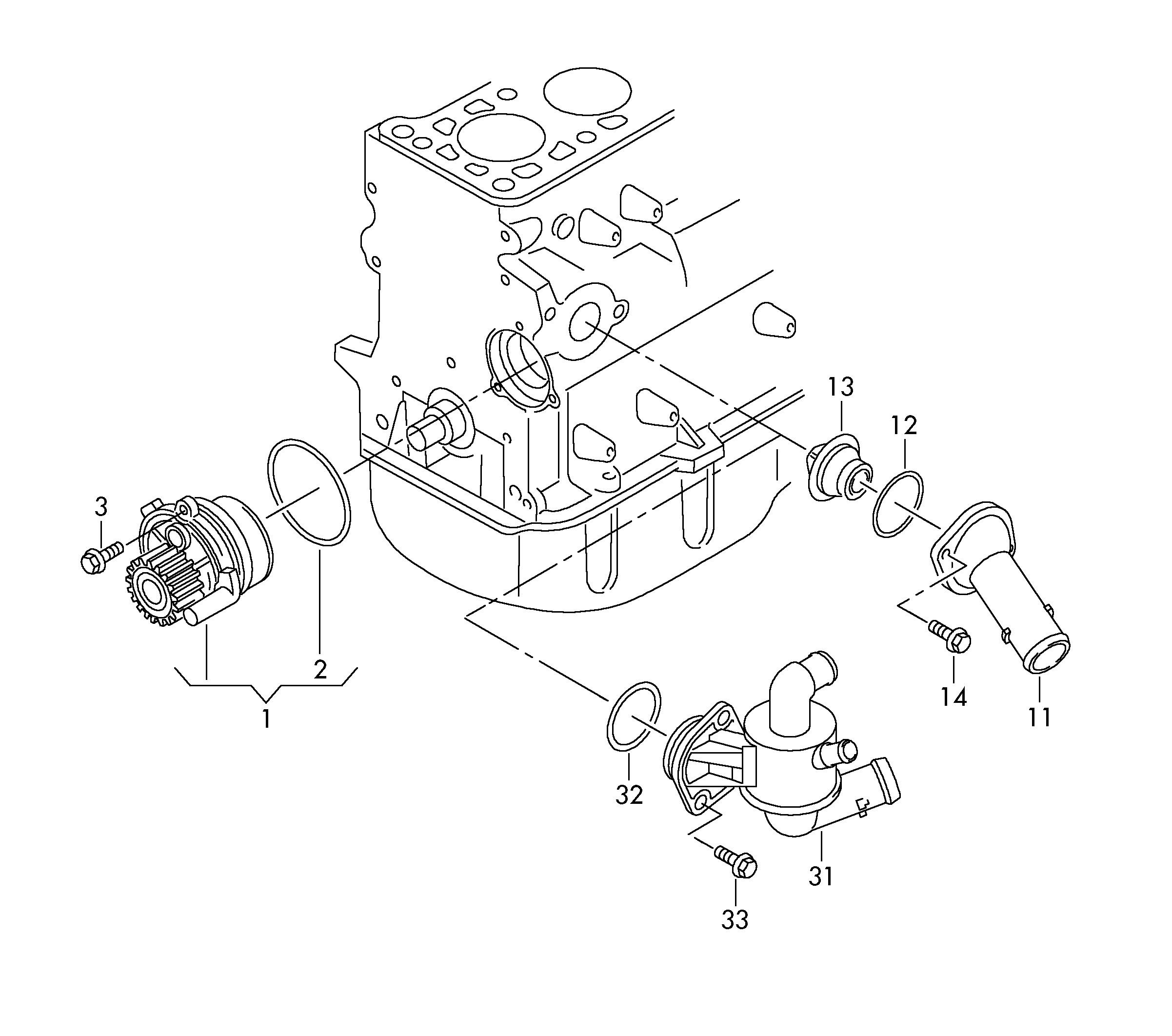 Seat 03L 121 011 C - Водяний насос autozip.com.ua