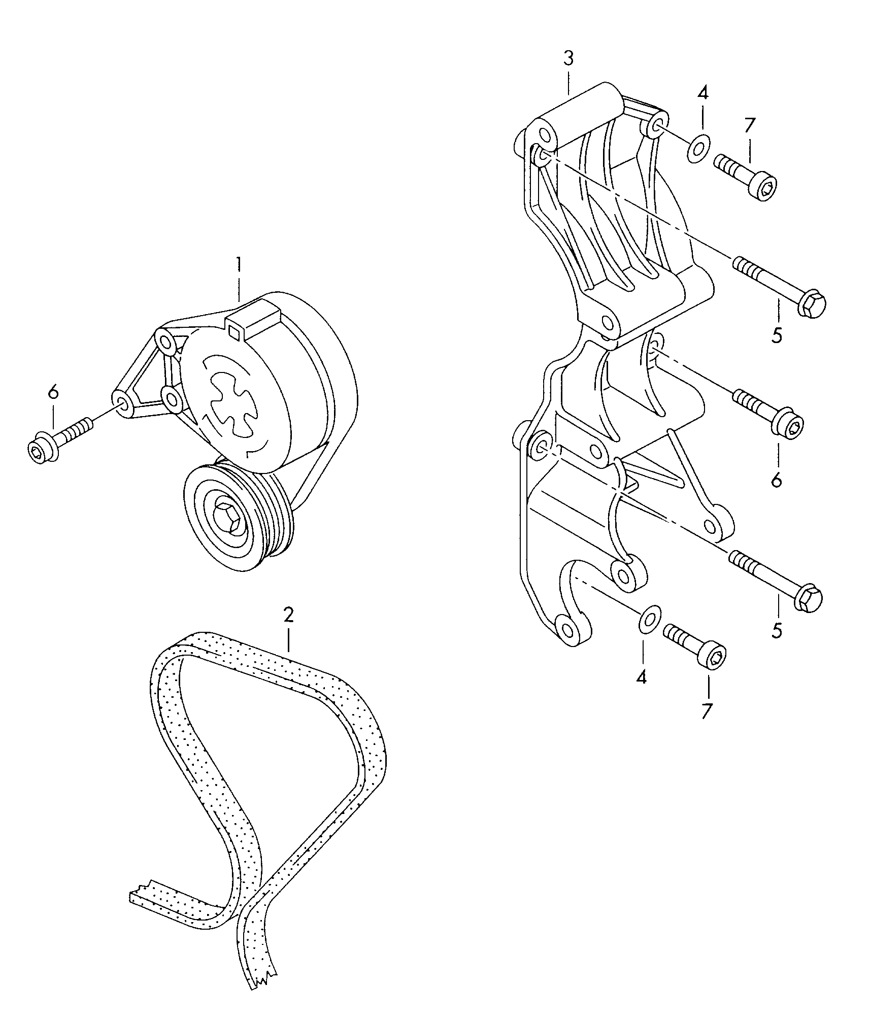 VW 071145933F - Поліклиновий ремінь autozip.com.ua