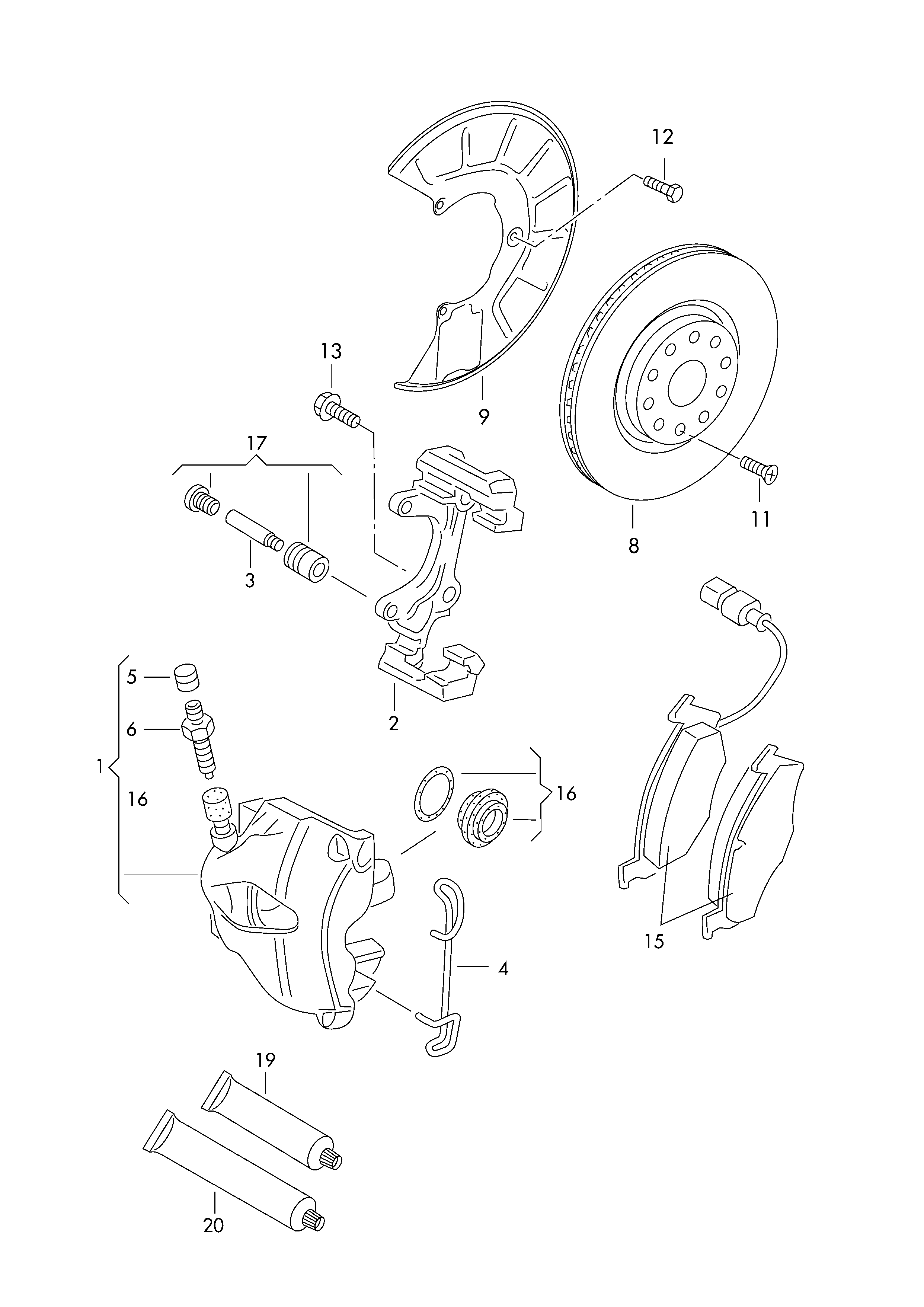 VW (SVW) 5Q0615301H - Brake disc (vented) autozip.com.ua