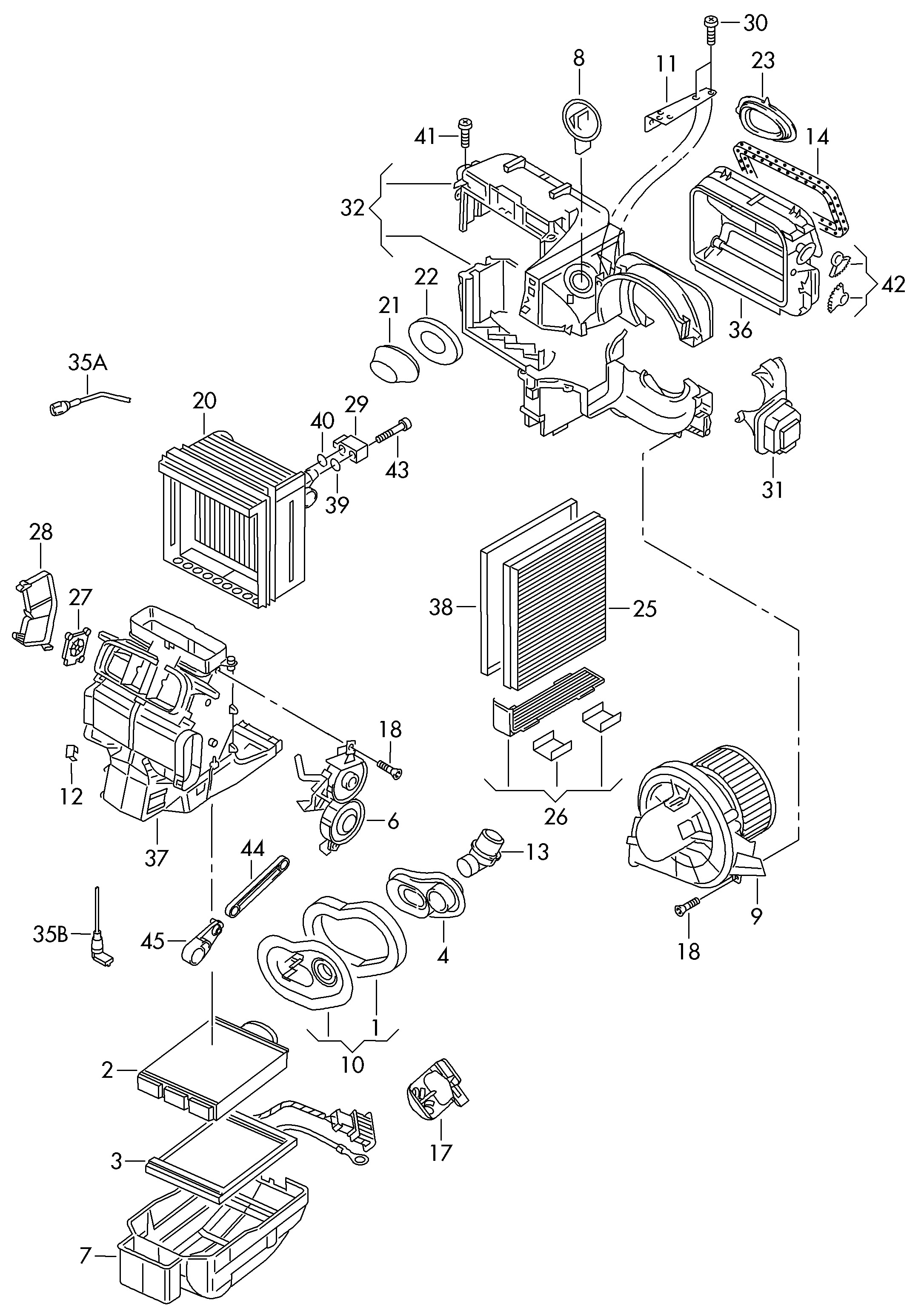 Seat 6Q0963235 - Теплообмінник, опалення салону autozip.com.ua