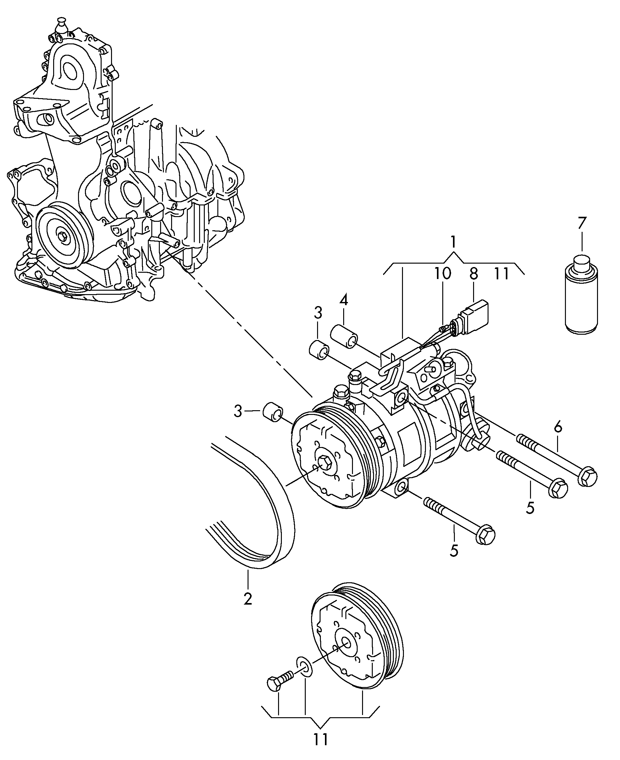 VW (SVW) 6Q0 820 808 G - Компресор, кондиціонер autozip.com.ua