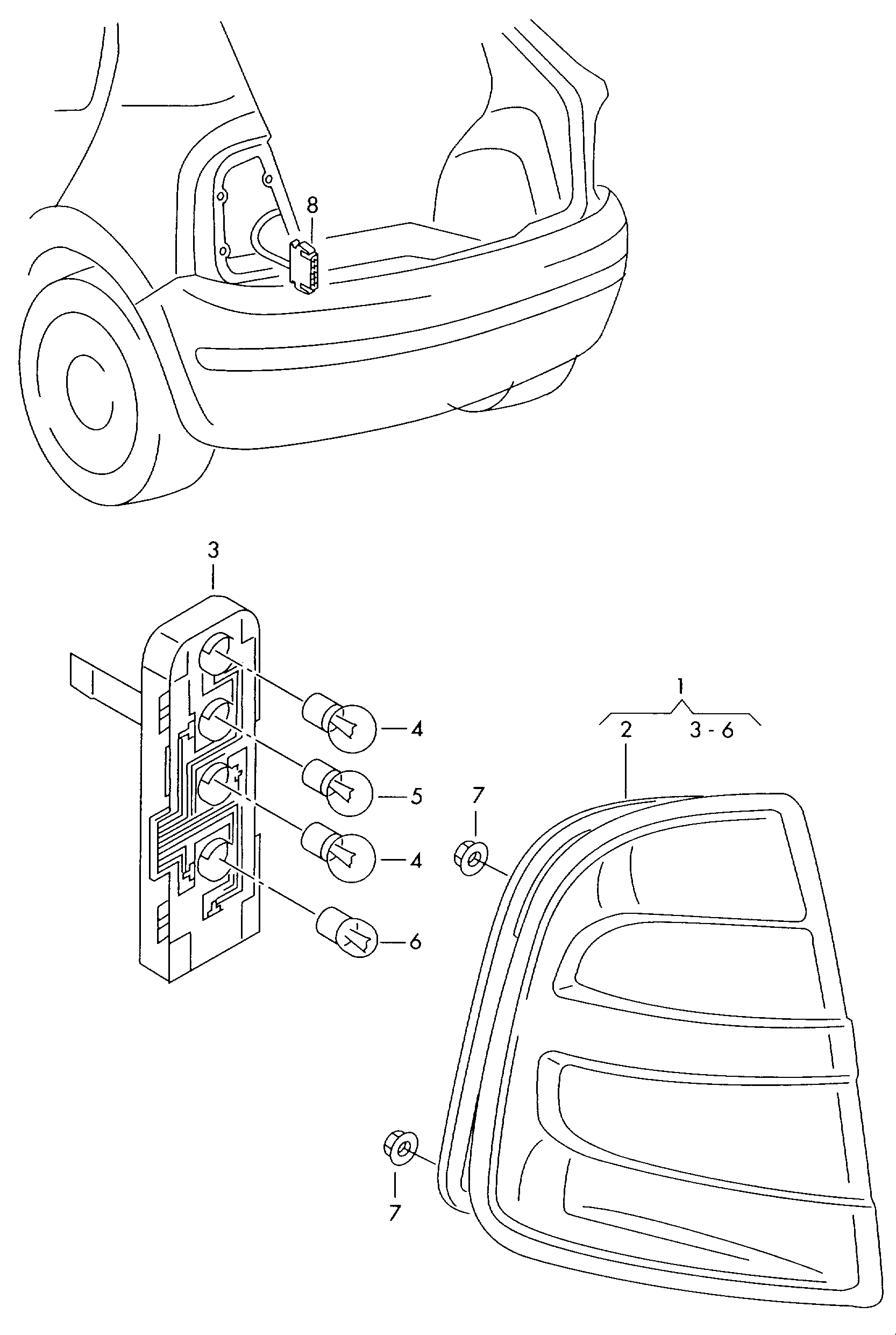 Skoda 6Y9 945 111 B - Задній ліхтар autozip.com.ua