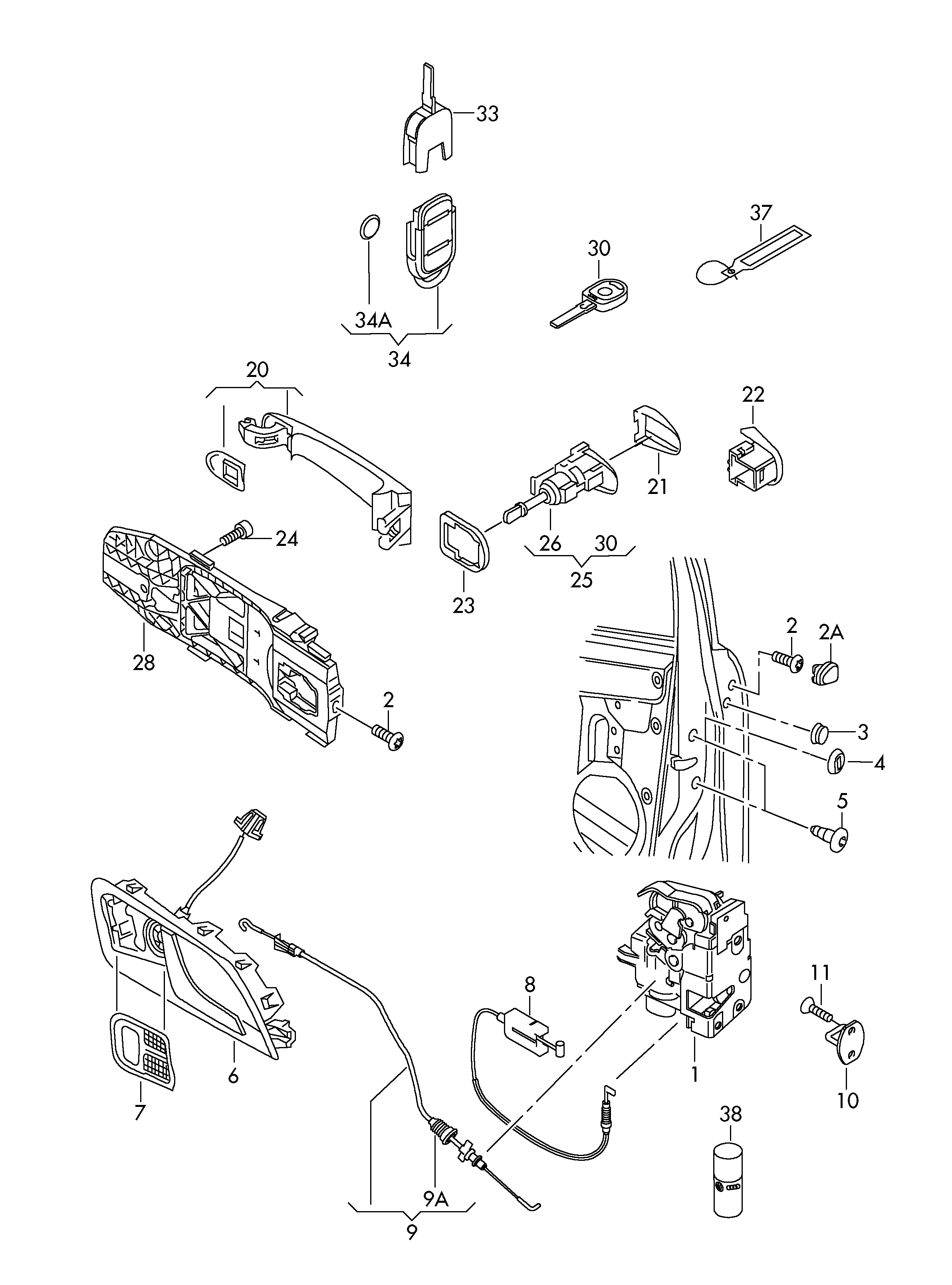 Skoda 5N0 837 885H - Рама ручки дверей autozip.com.ua