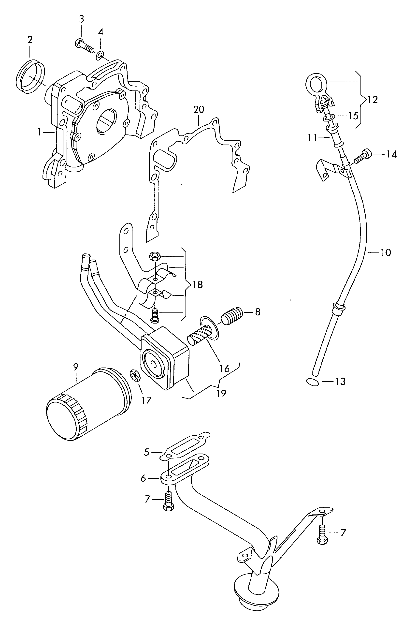 VAG 030 115 611 R - Покажчик рівня масла autozip.com.ua