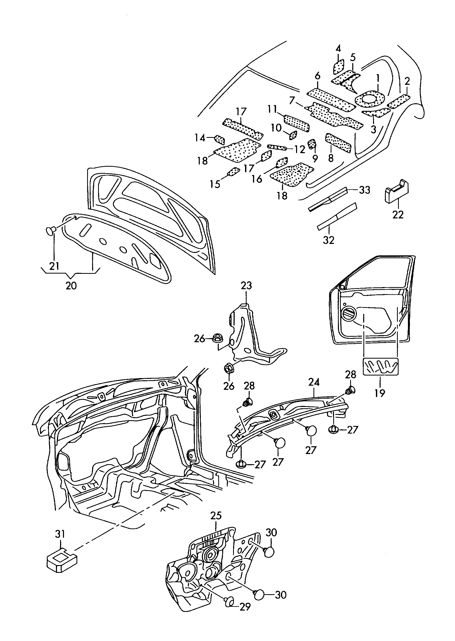 VAG 5J0863831 - Ізоляція моторного відділення autozip.com.ua