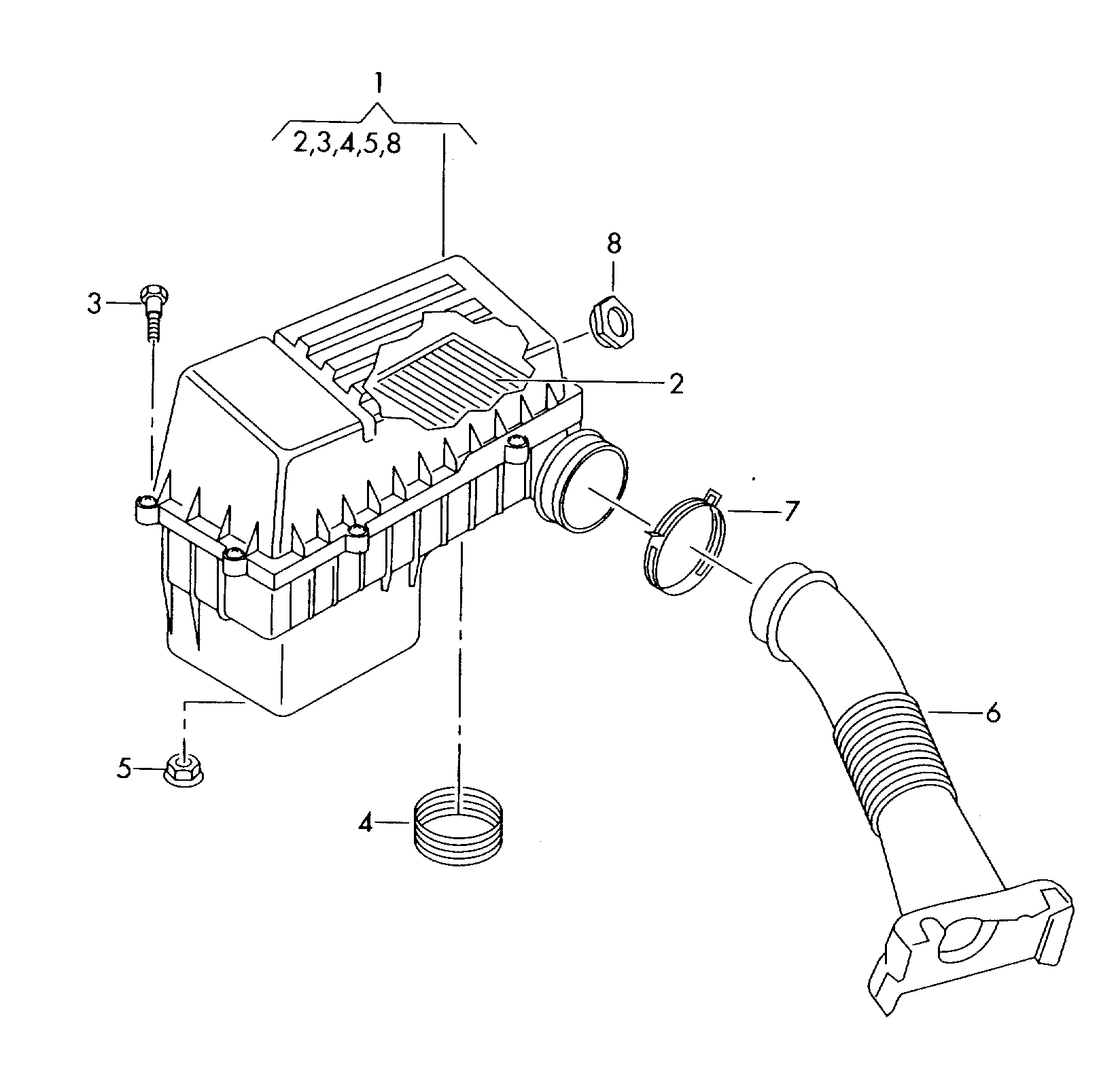 Seat 036129620J - Повітряний фільтр autozip.com.ua