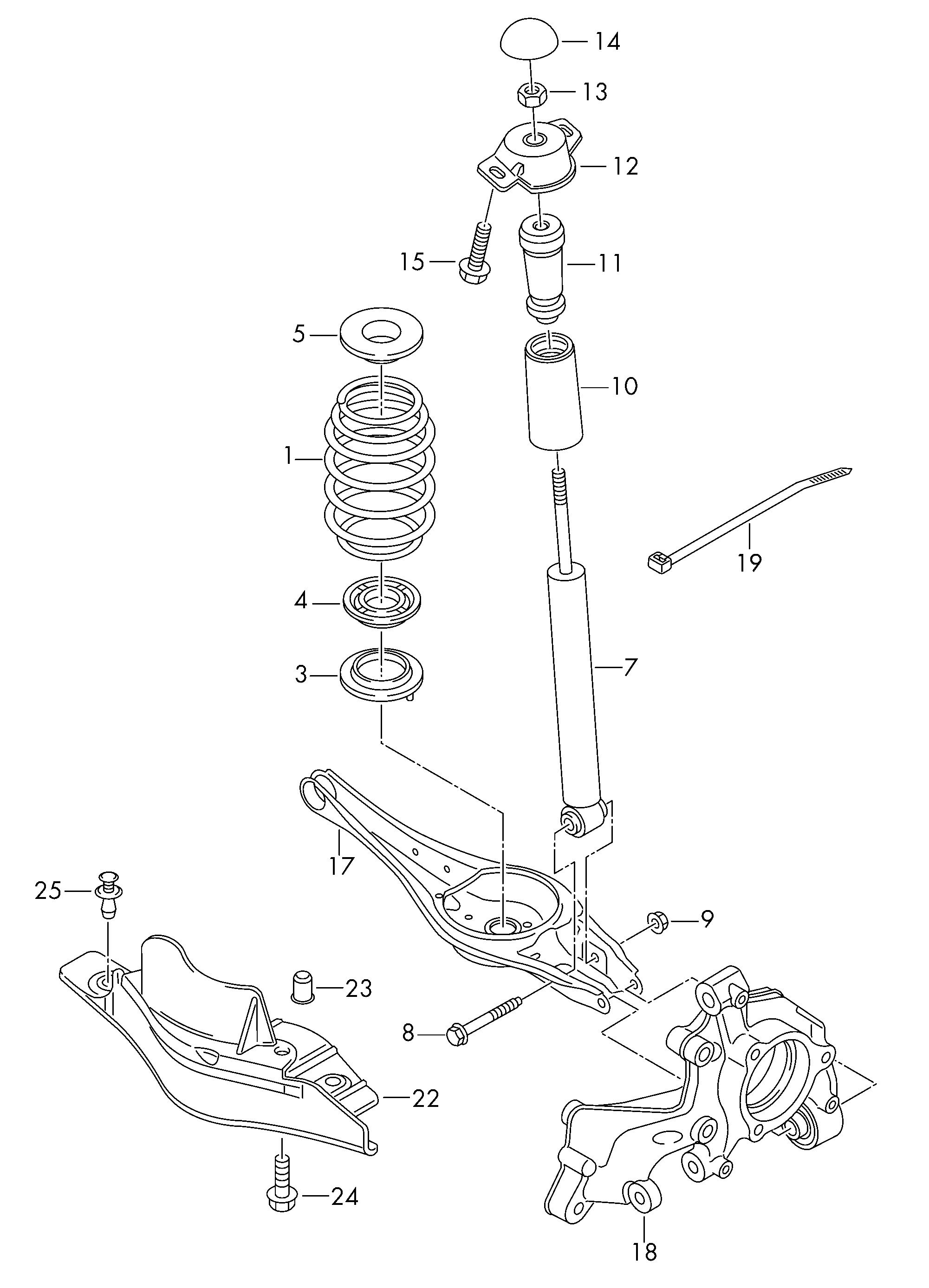 VAG 5Q0513029DF - Амортизатор autozip.com.ua